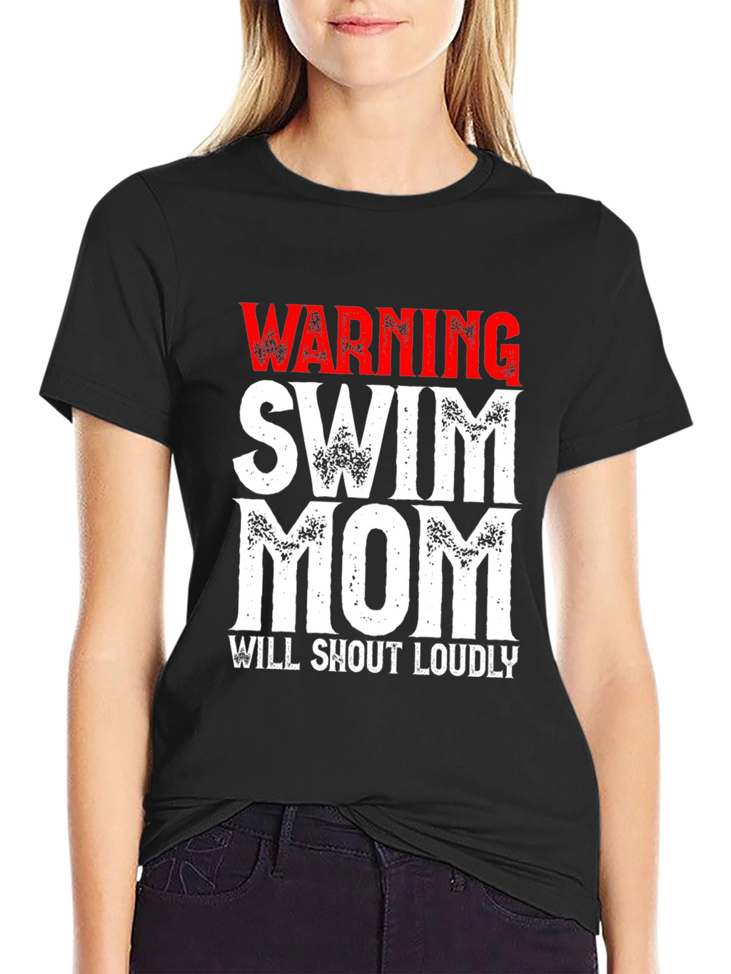 Warning Swim Mom T-Shirt