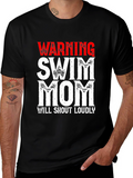 Warning Swim Mom T-Shirt