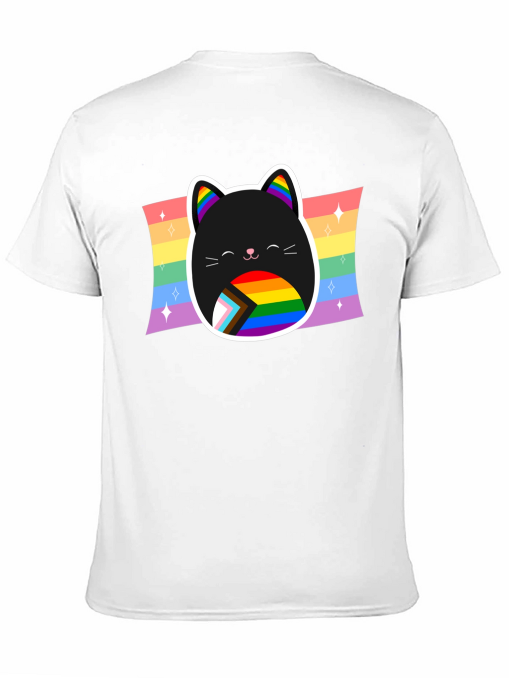 Pride Cat T-Shirt: Rainbow LGBTQ+ Support Tee