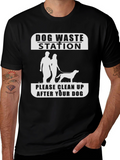Dog Waste Station Novelty T-Shirt