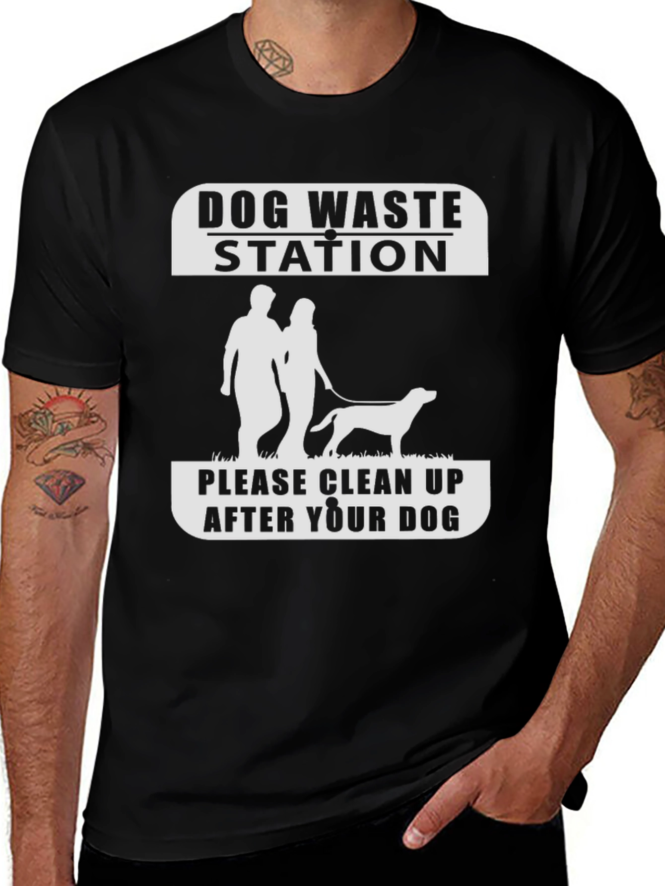 Dog Waste Station Novelty T-Shirt