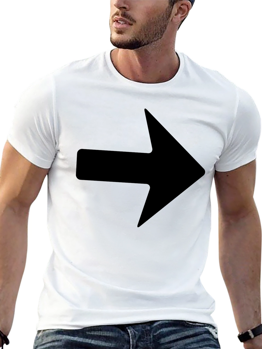Right Arrow Graphic T-Shirt - Classic Design