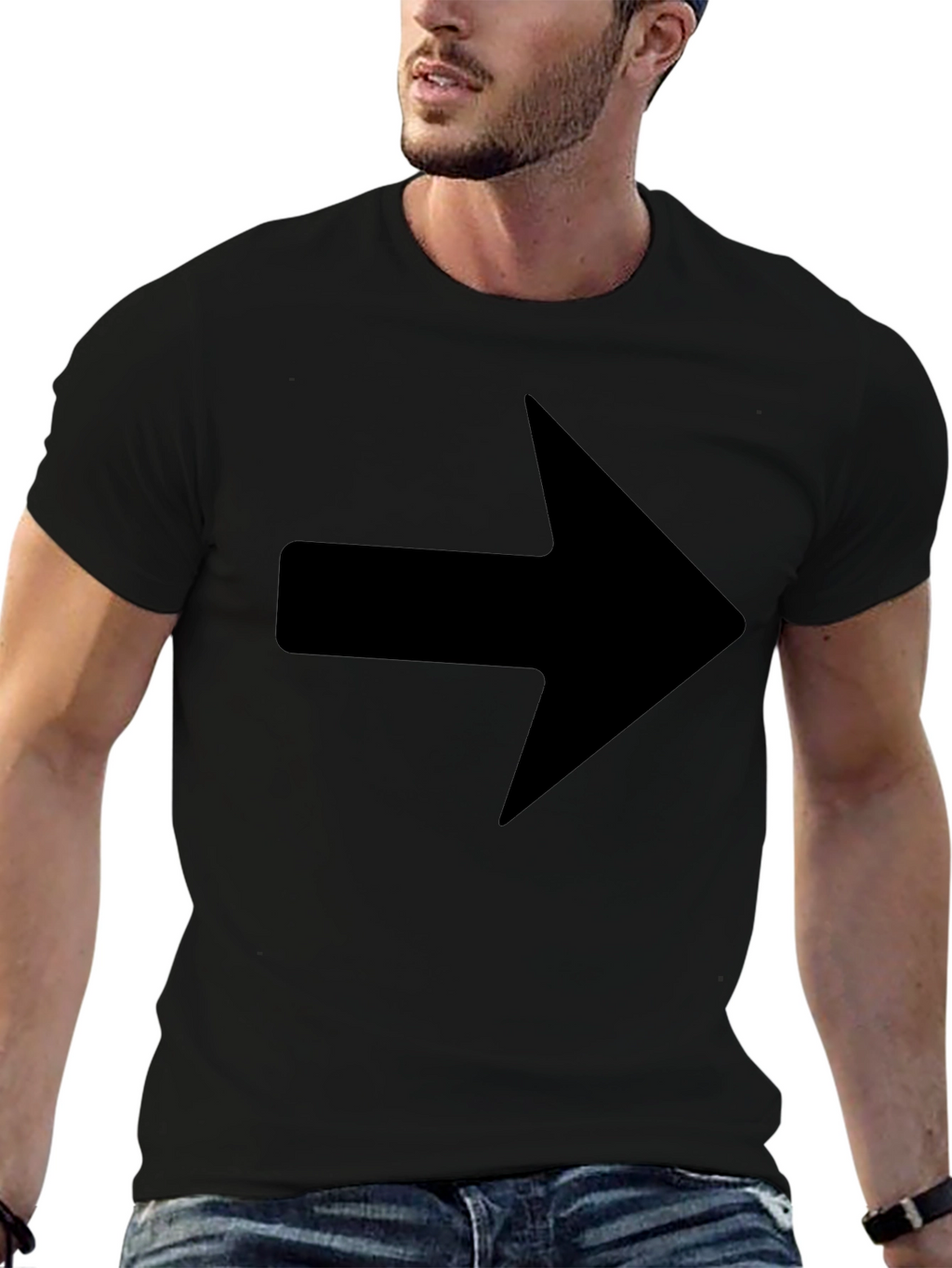 Right Arrow Graphic T-Shirt - Classic Design