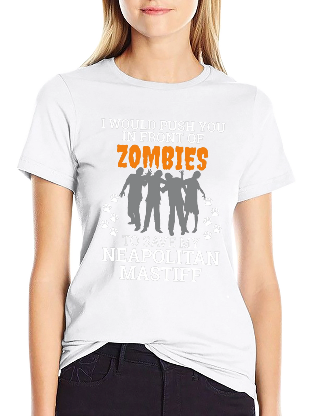 I Would Push You in Front of Zombies T-Shirt