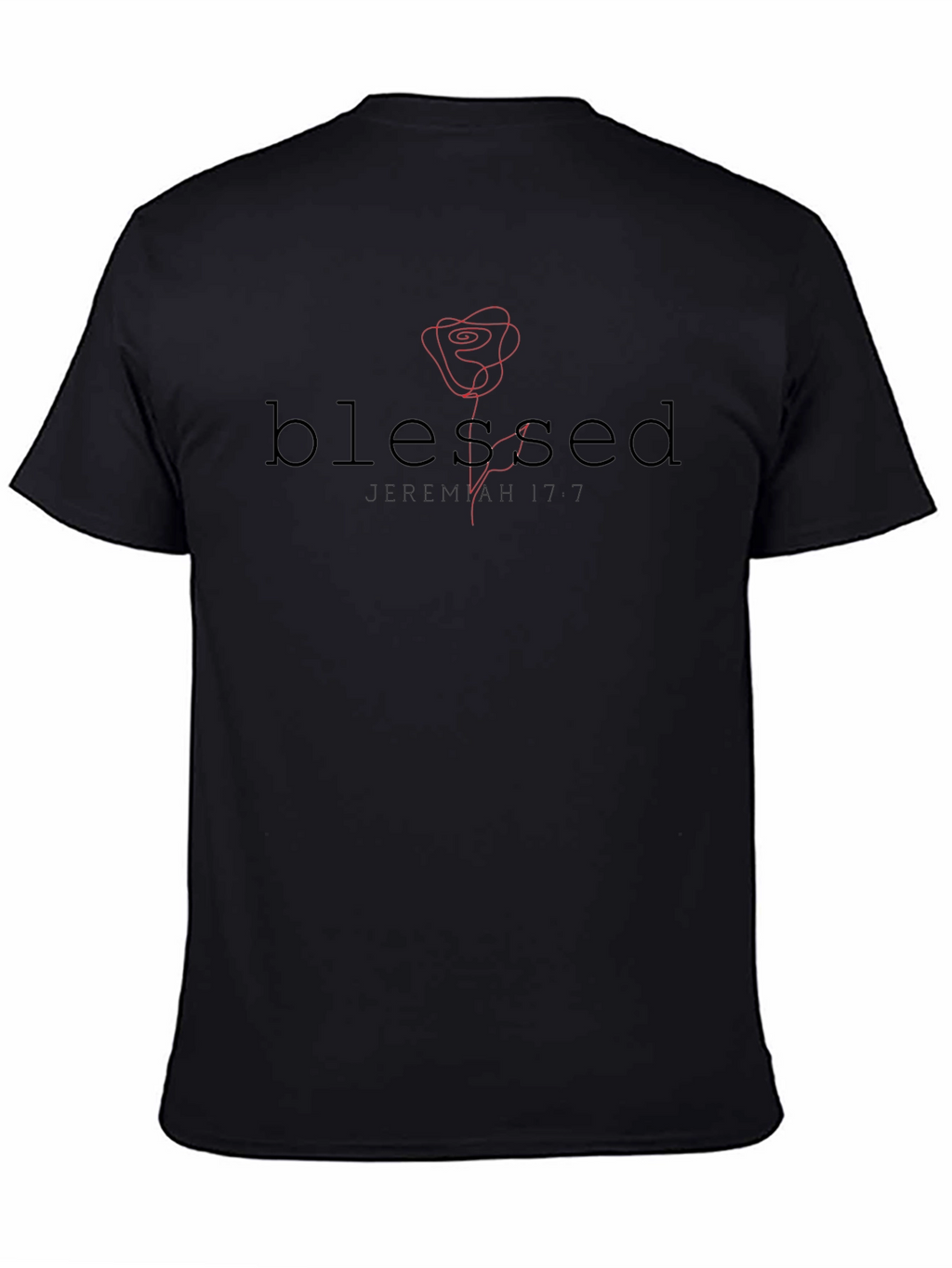 Blessed Graphic T-Shirt with Rose
