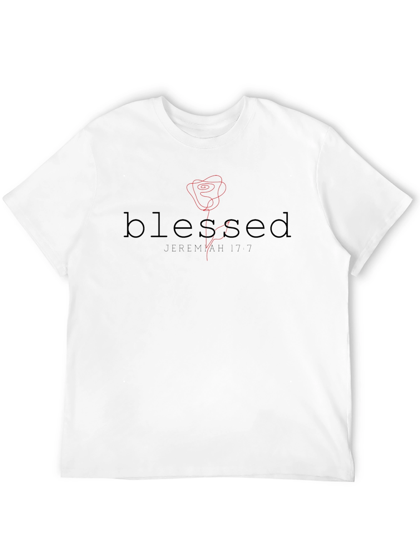 Blessed Graphic T-Shirt with Rose