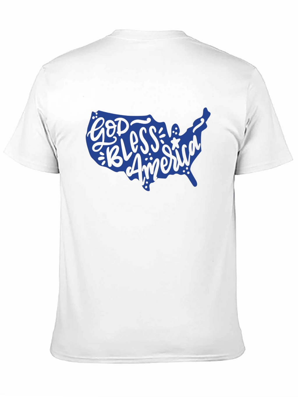 God Bless America USA Map Patriotic T-Shirt