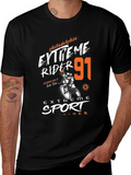 Extreme Rider 91 Black Graphic Tee