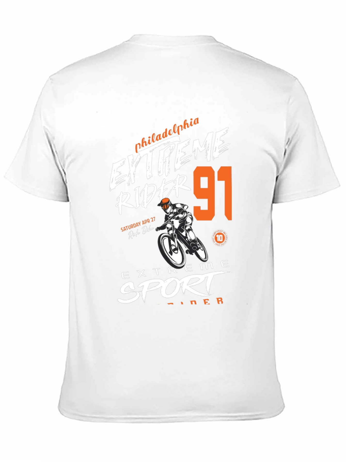 Extreme Rider 91 Black Graphic Tee