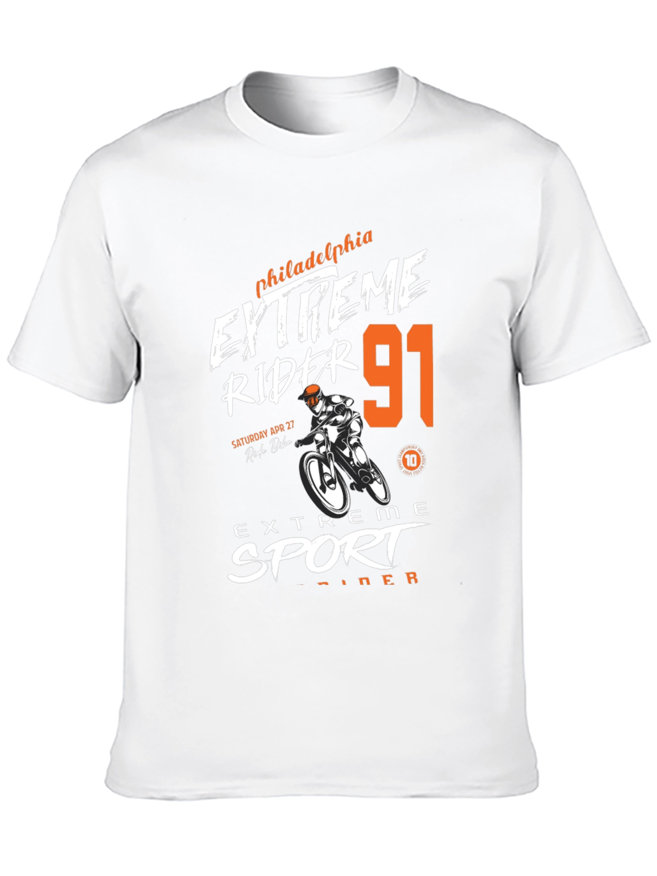 Extreme Rider 91 Black Graphic Tee