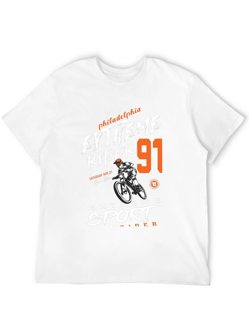 Extreme Rider 91 Black Graphic Tee