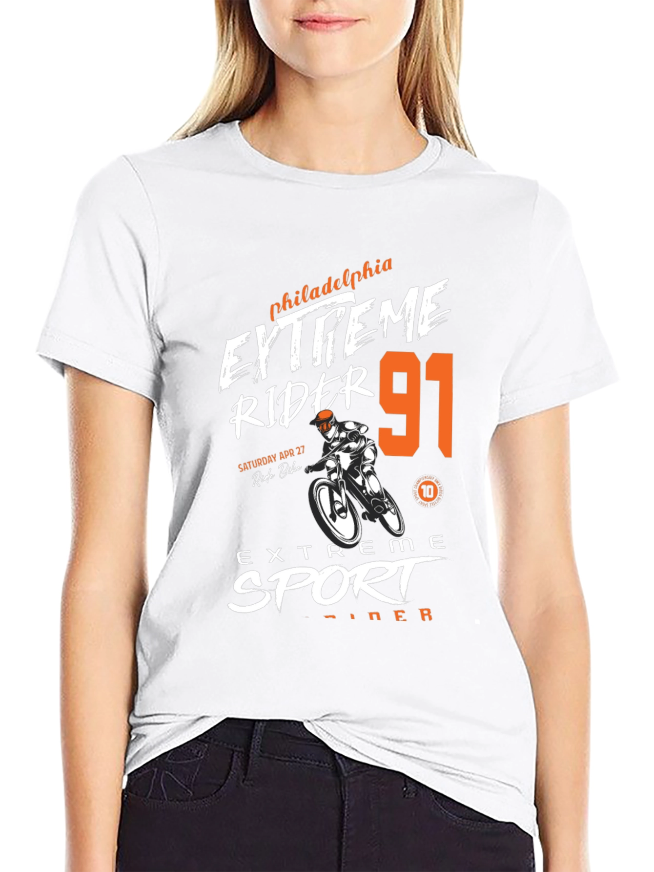 Extreme Rider 91 Black Graphic Tee