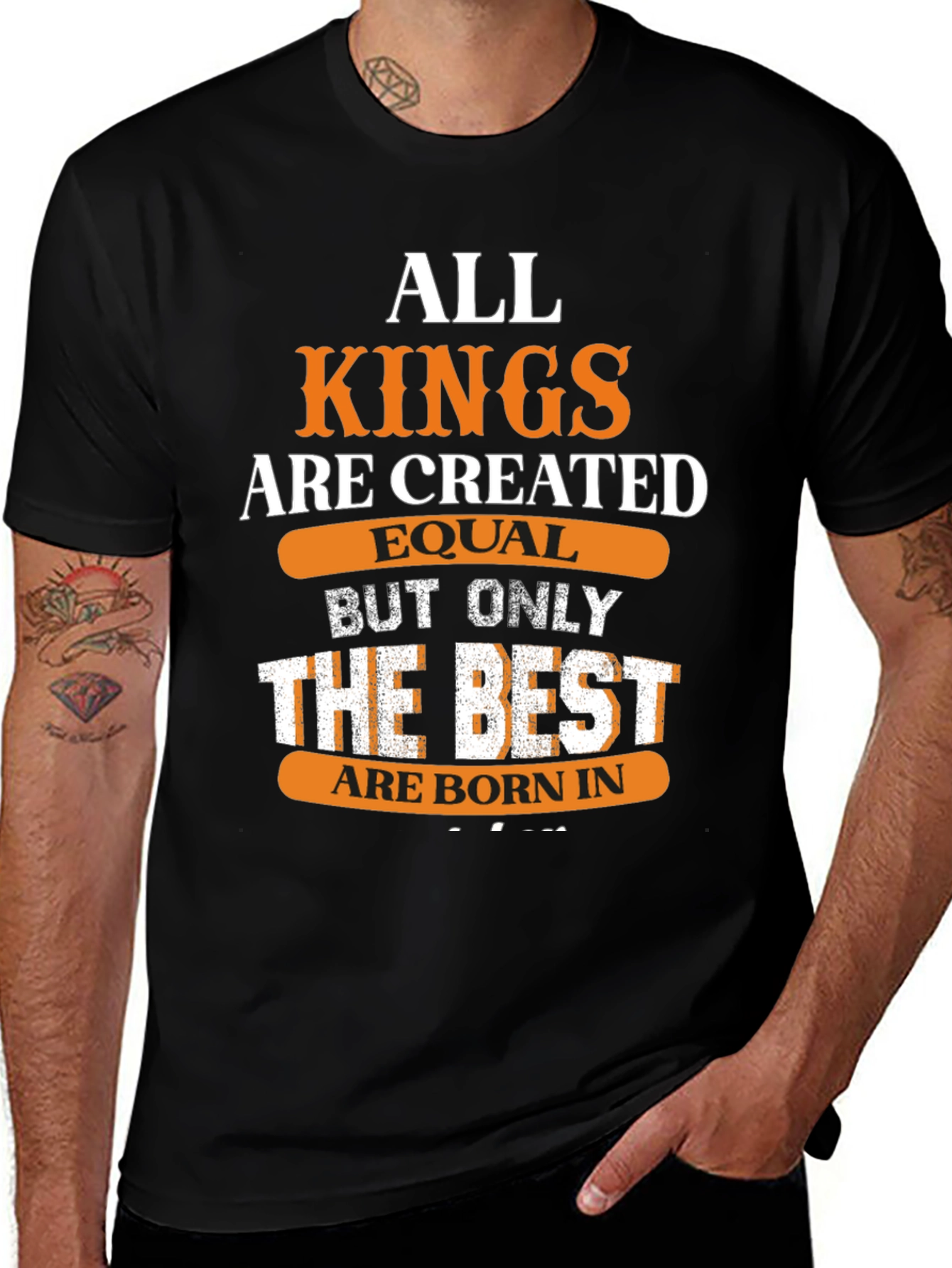 All Kings Are Created Equal Mens Graphic T-Shirt