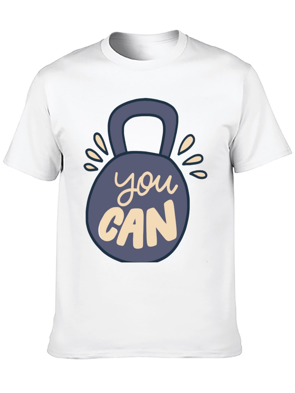 Motivational You Can Kettlebell Graphic T-Shirt