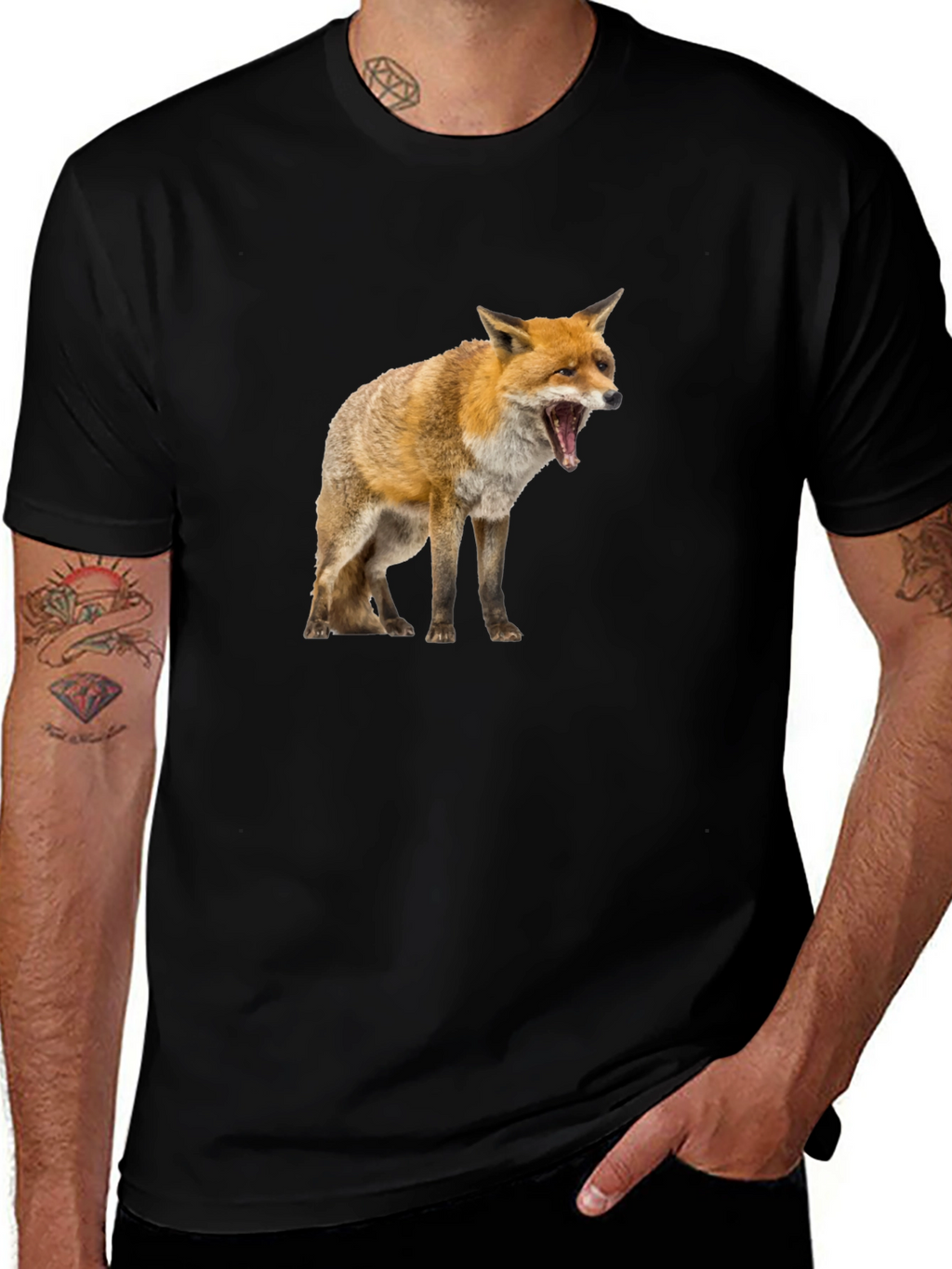Fox Graphic Black T-Shirt