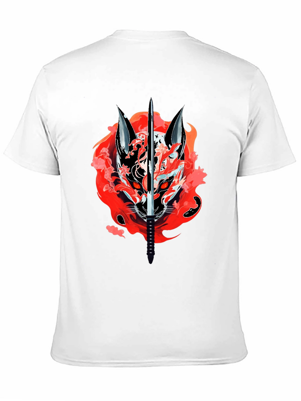 Samurai Fox T-Shirt - Edgy Graphic Tee