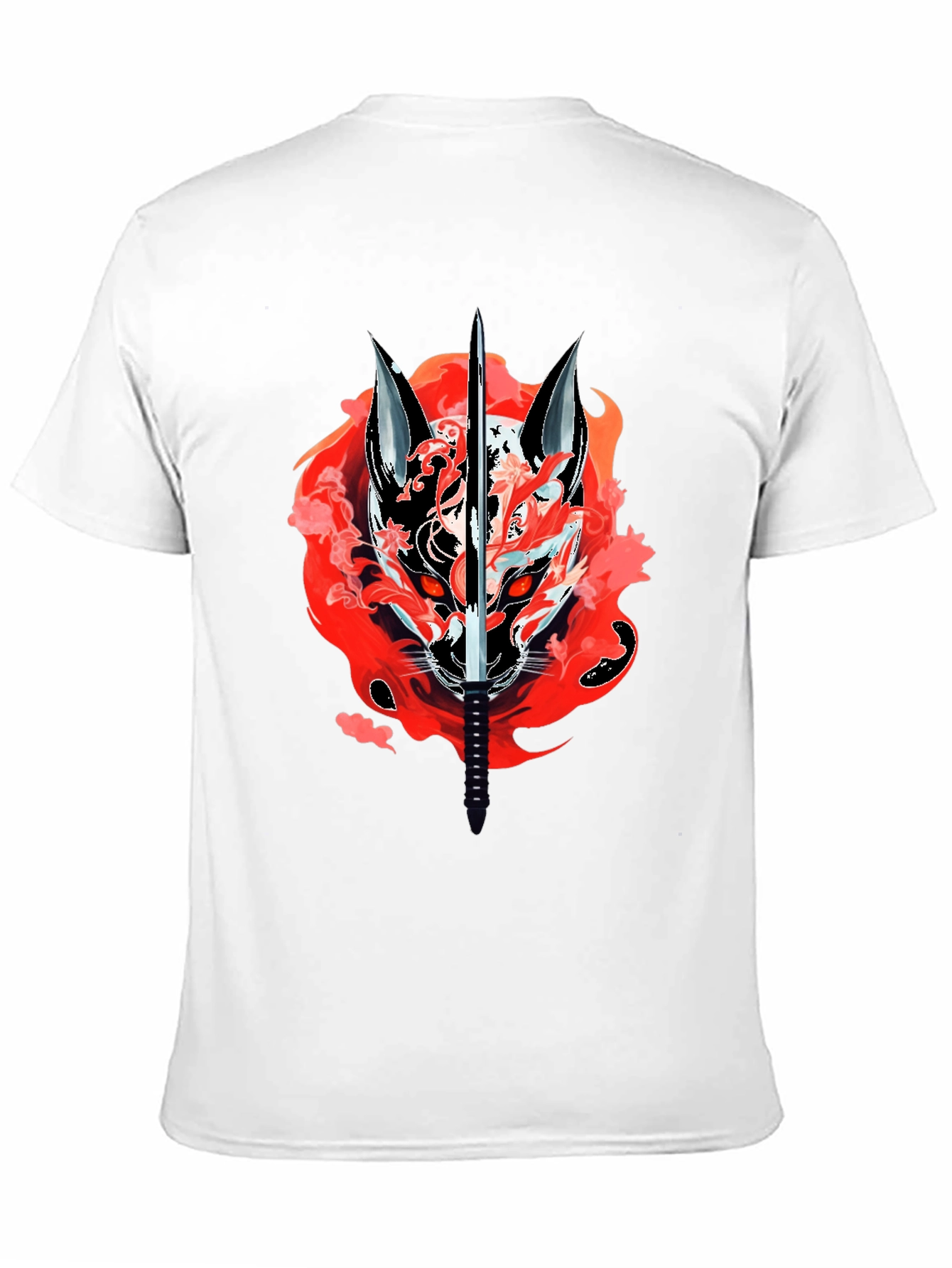 Samurai Fox T-Shirt - Edgy Graphic Tee