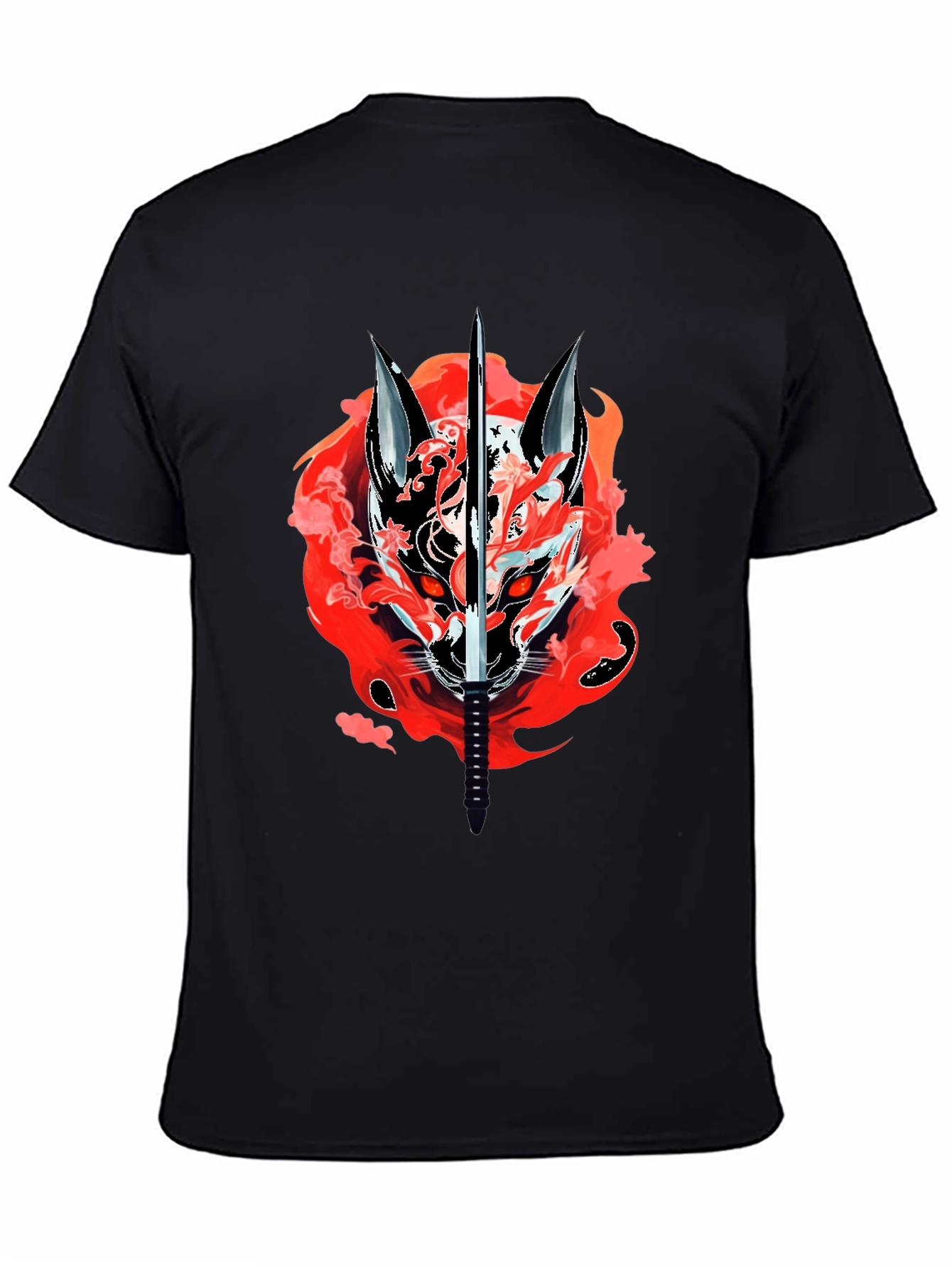 Samurai Fox T-Shirt - Edgy Graphic Tee
