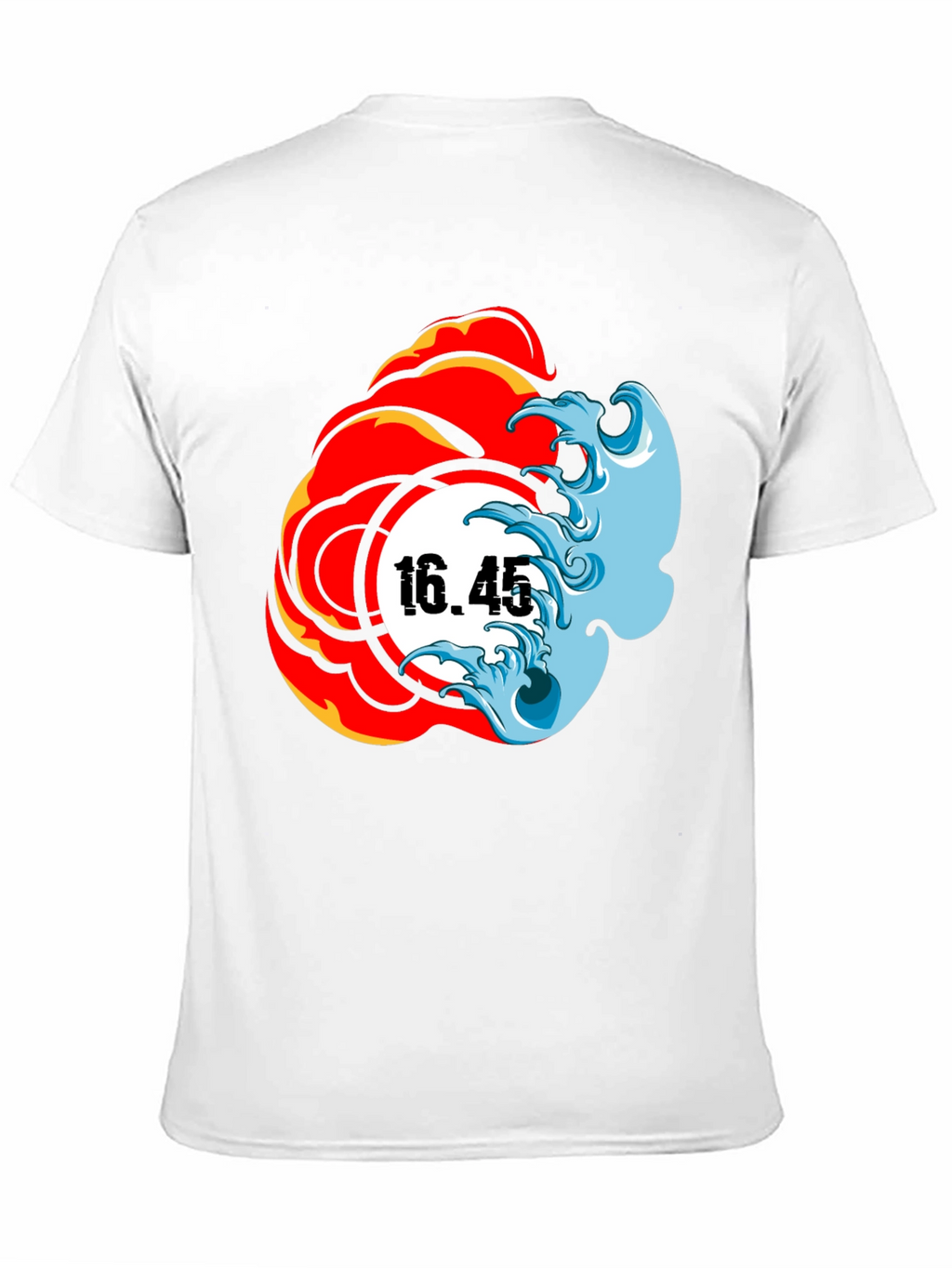 Fire & Water Graphic Tee - Black T-Shirt