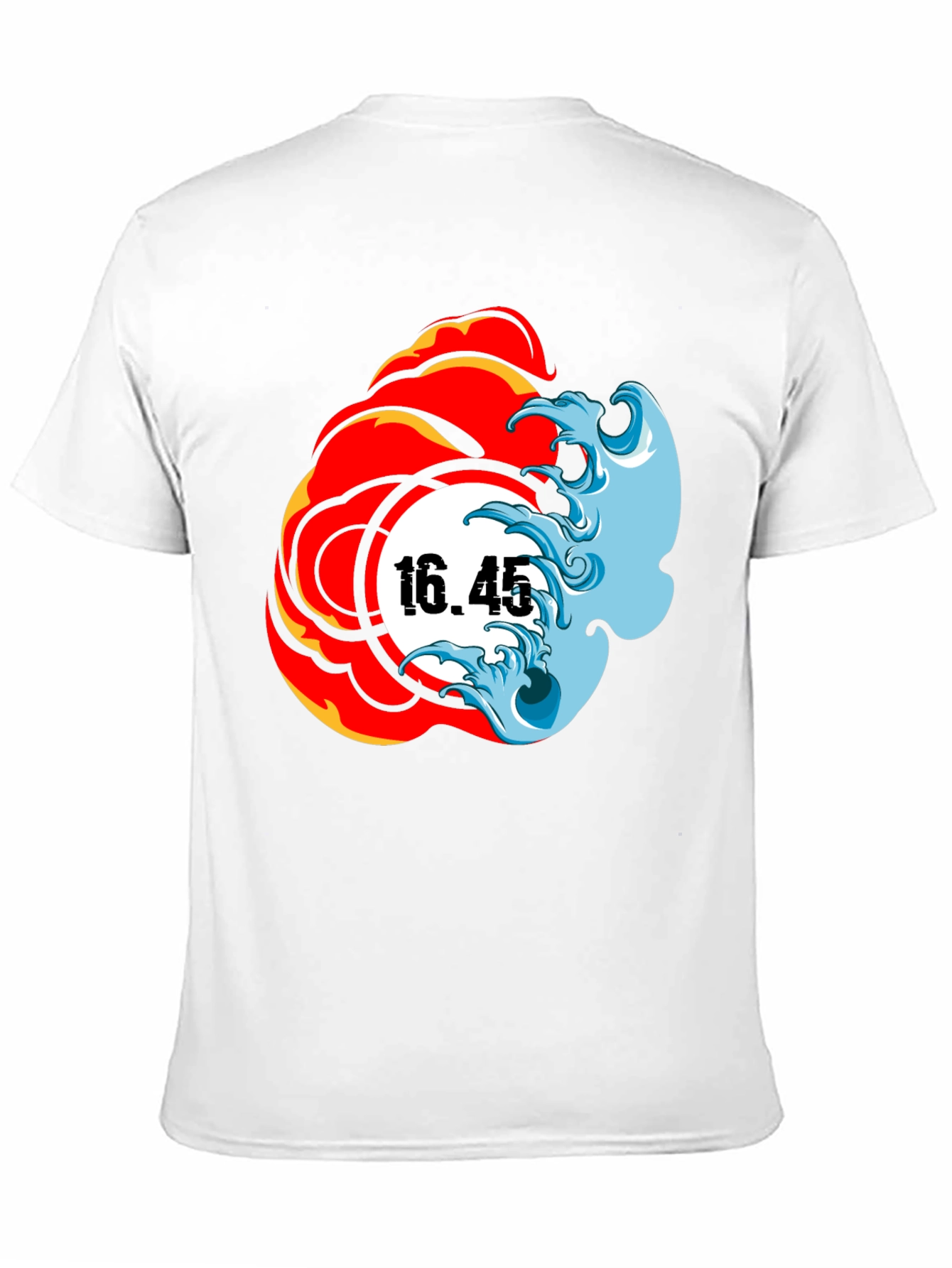 Fire & Water Graphic Tee - Black T-Shirt