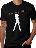Country Vibes Graphic Tee - Western Style