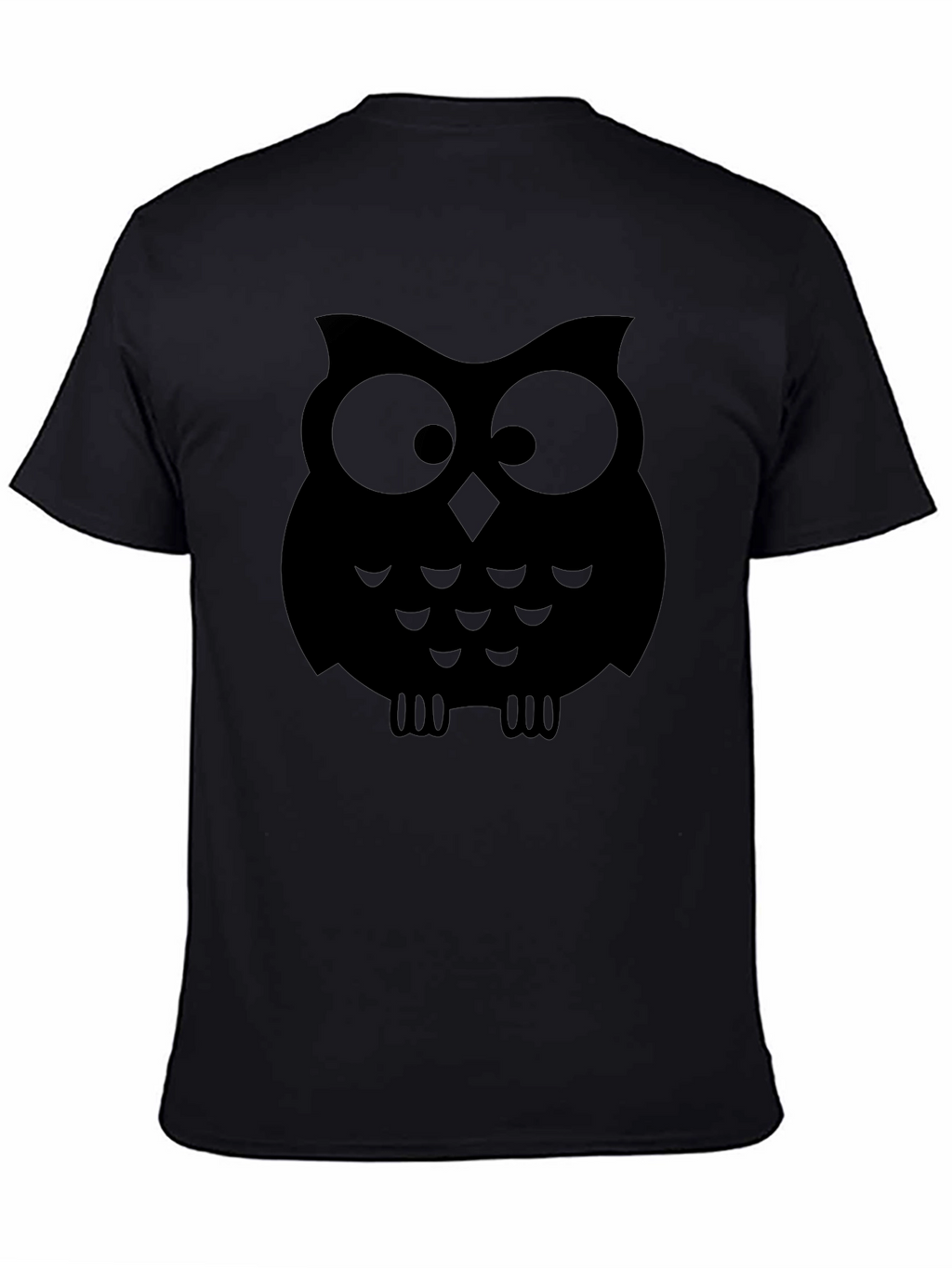 Owl Graphic Black T-Shirt