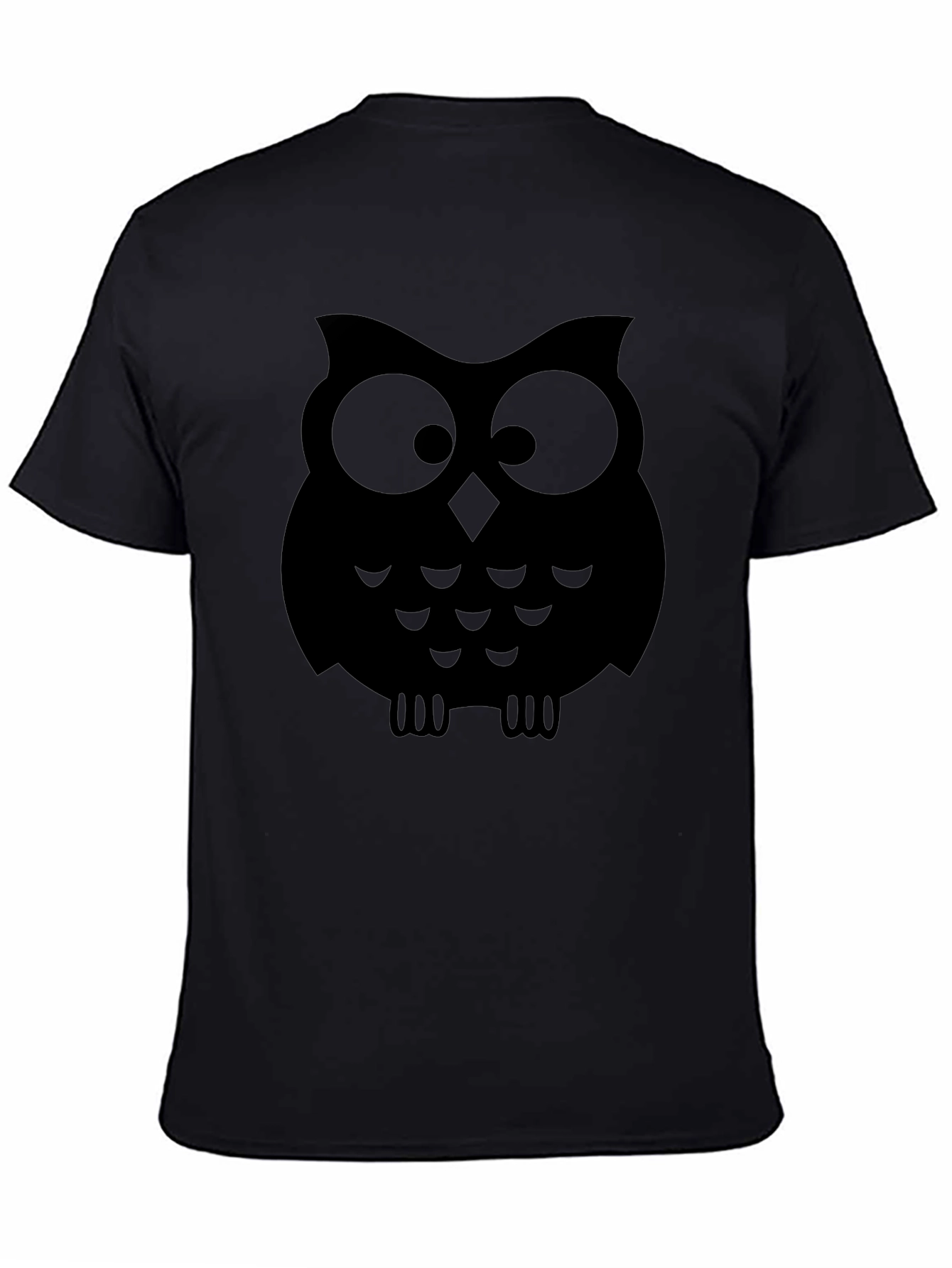 Owl Graphic Black T-Shirt