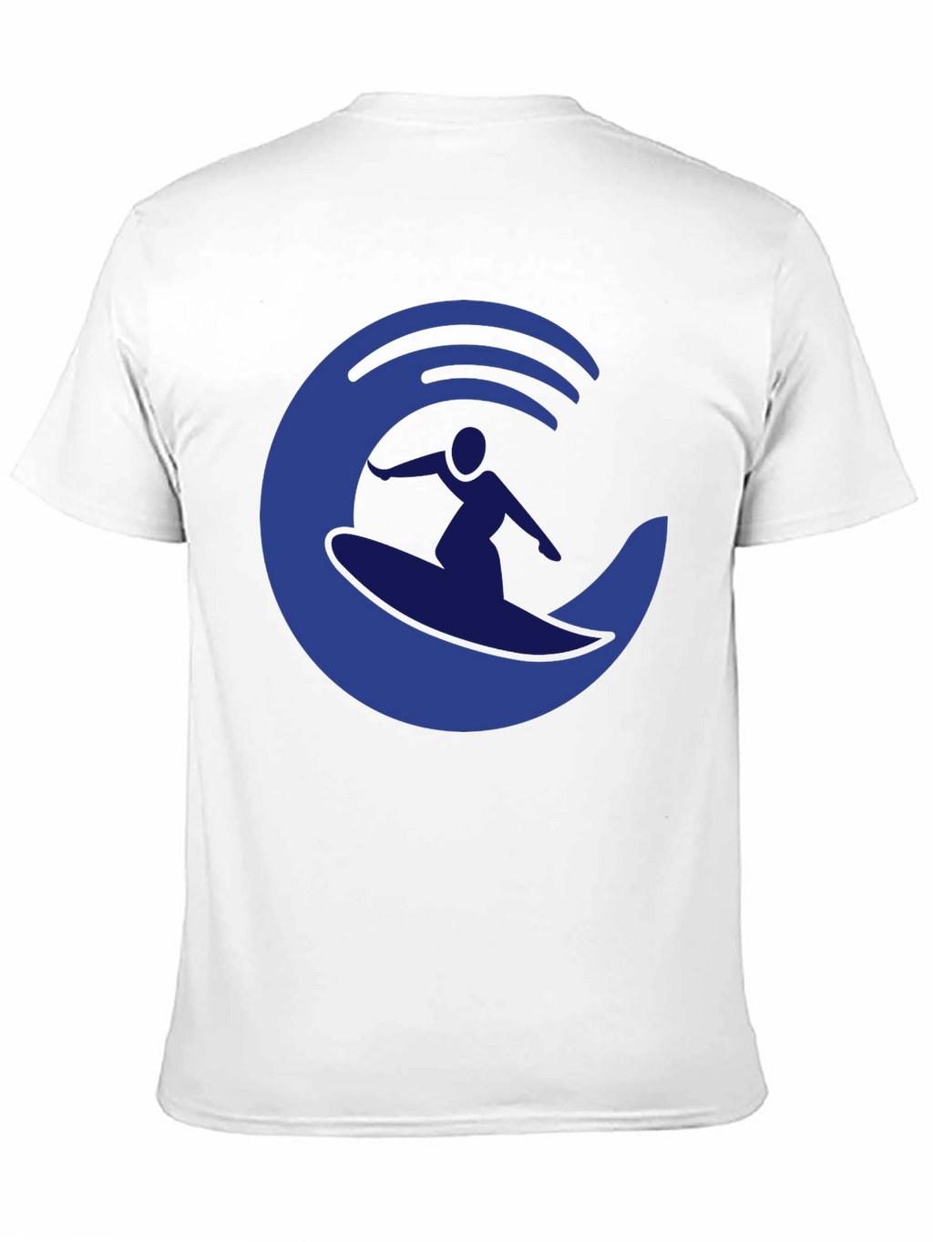 Surfer Wave Graphic Tee - Casual Black T-Shirt