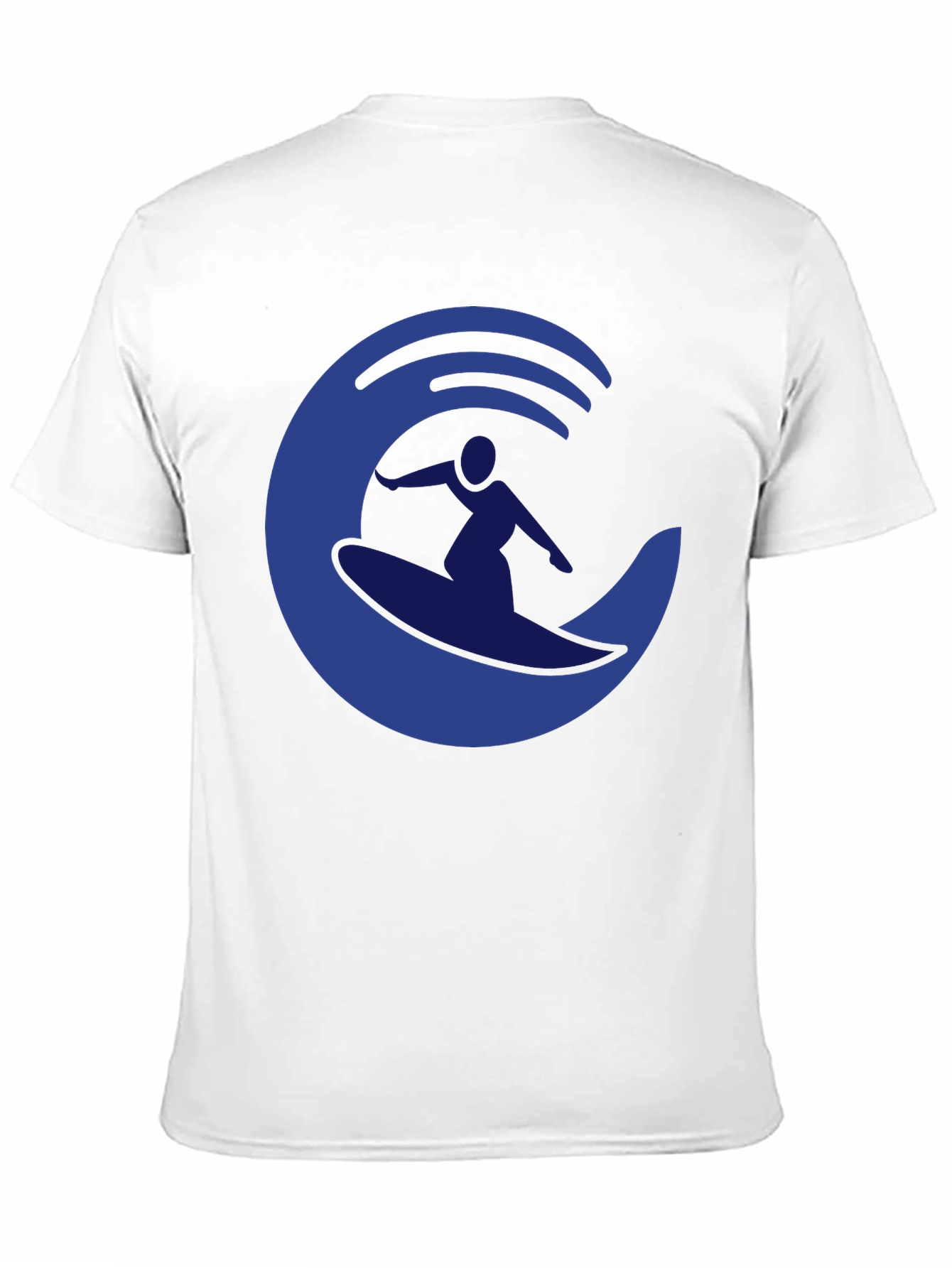Surfer Wave Graphic Tee - Casual Black T-Shirt