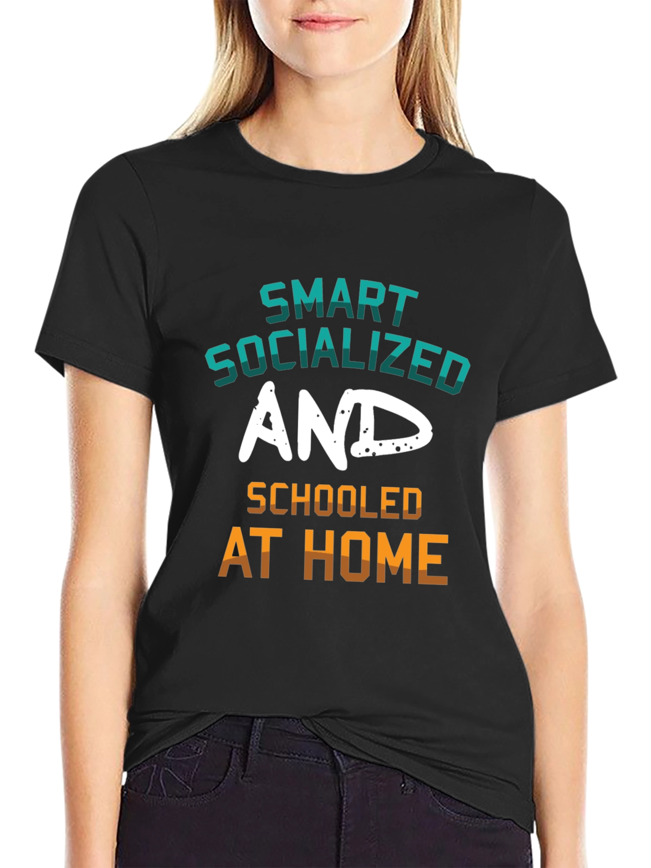 Smart Socialized and Schooled at Home Graphic Tee