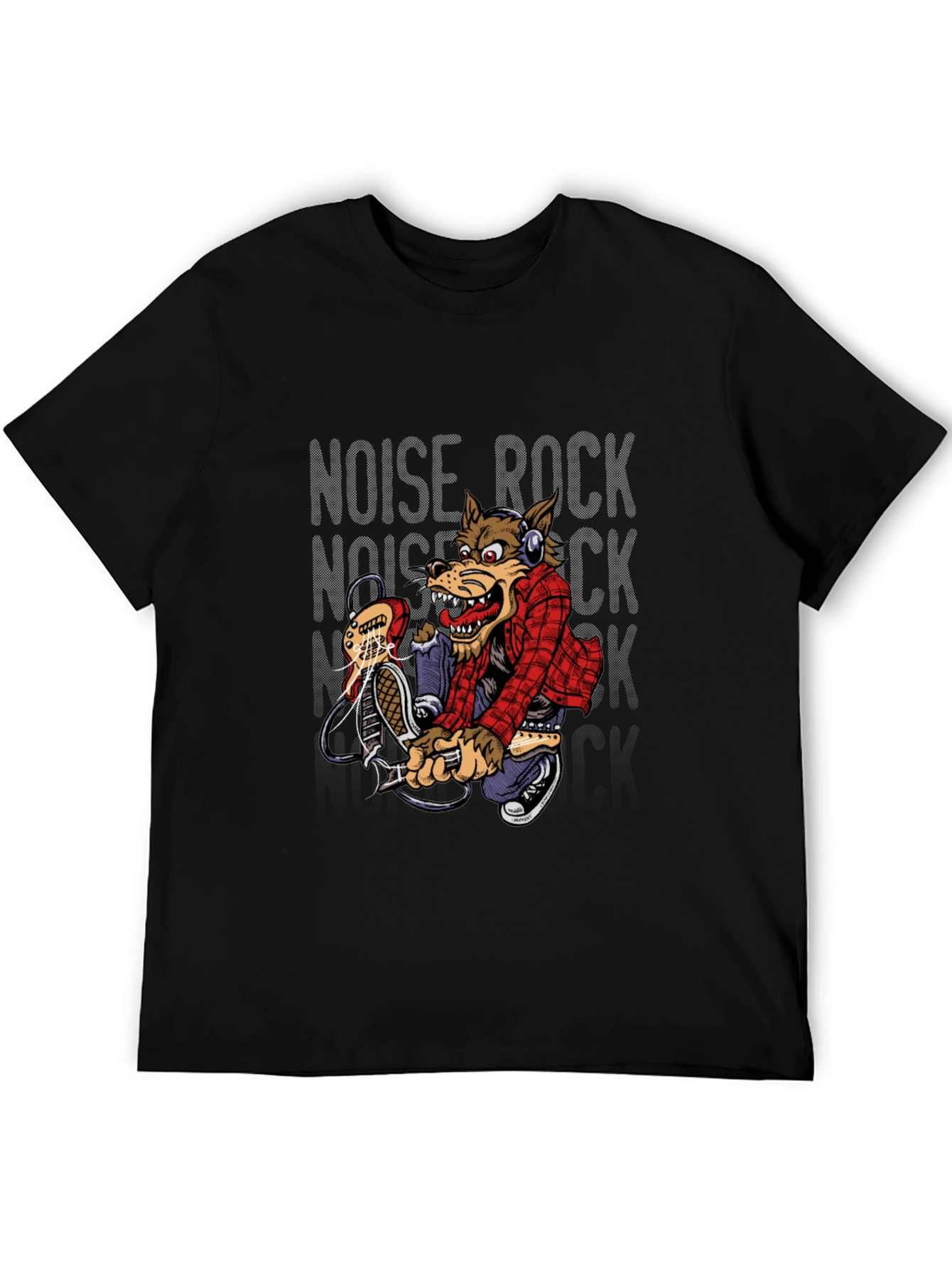 Noise Rock Wolf Graphic Tee