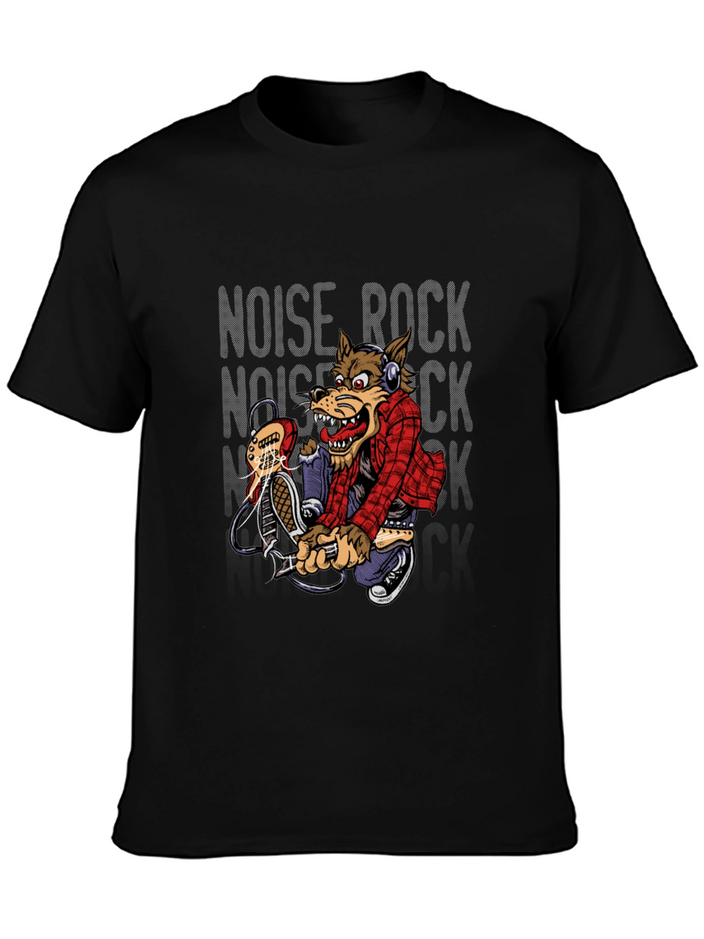 Noise Rock Wolf Graphic Tee
