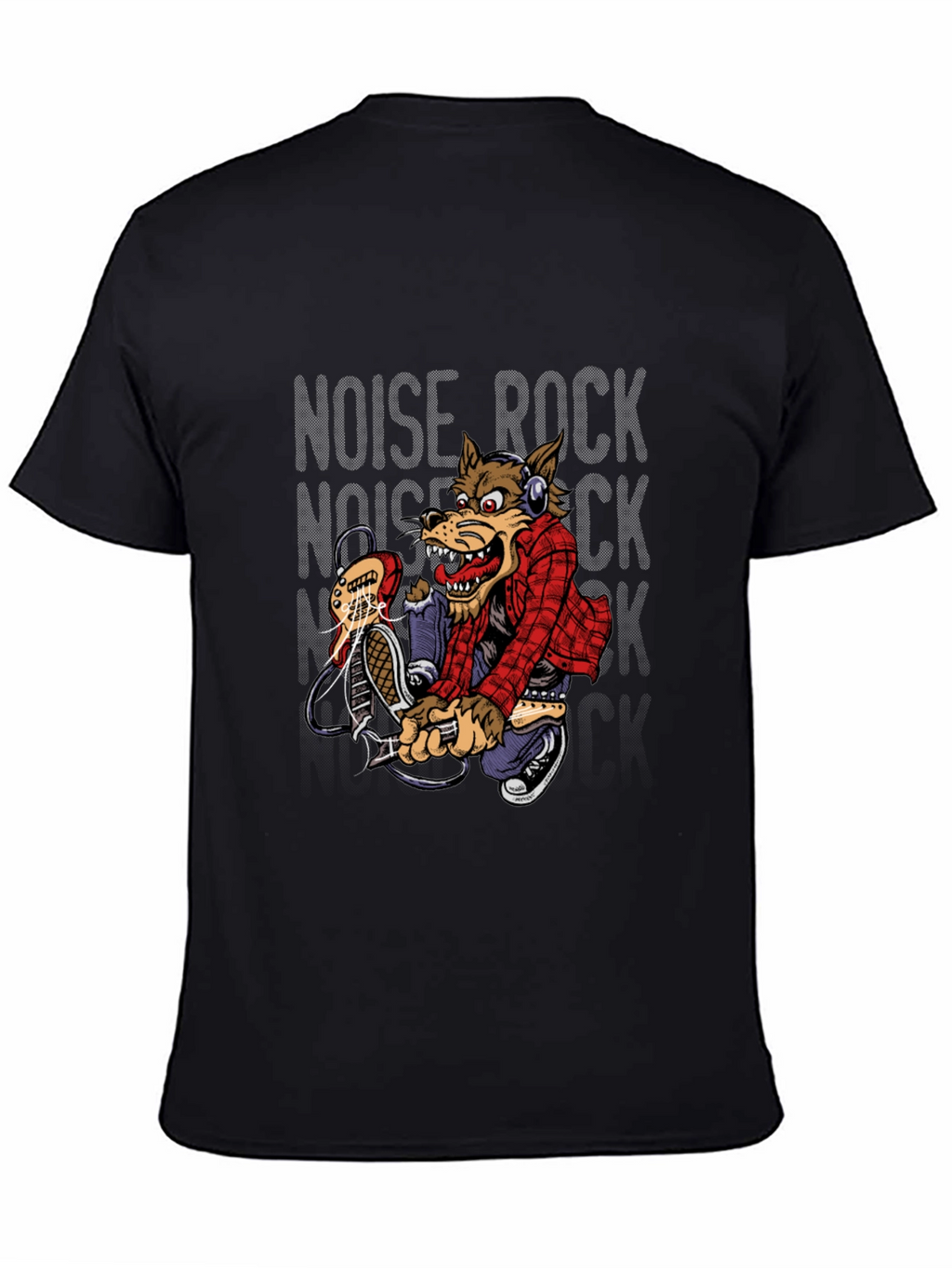 Noise Rock Wolf Graphic Tee