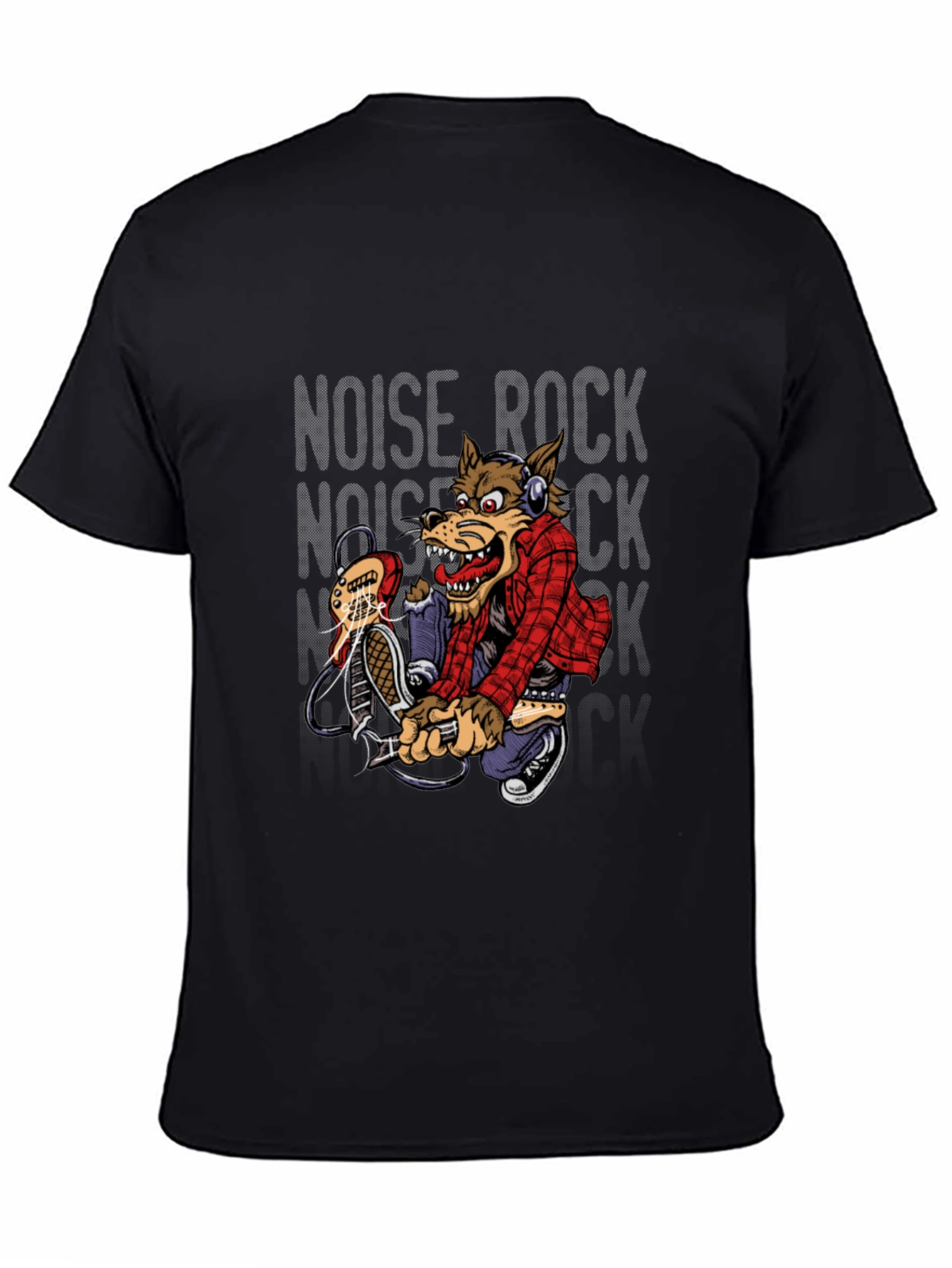 Noise Rock Wolf Graphic Tee