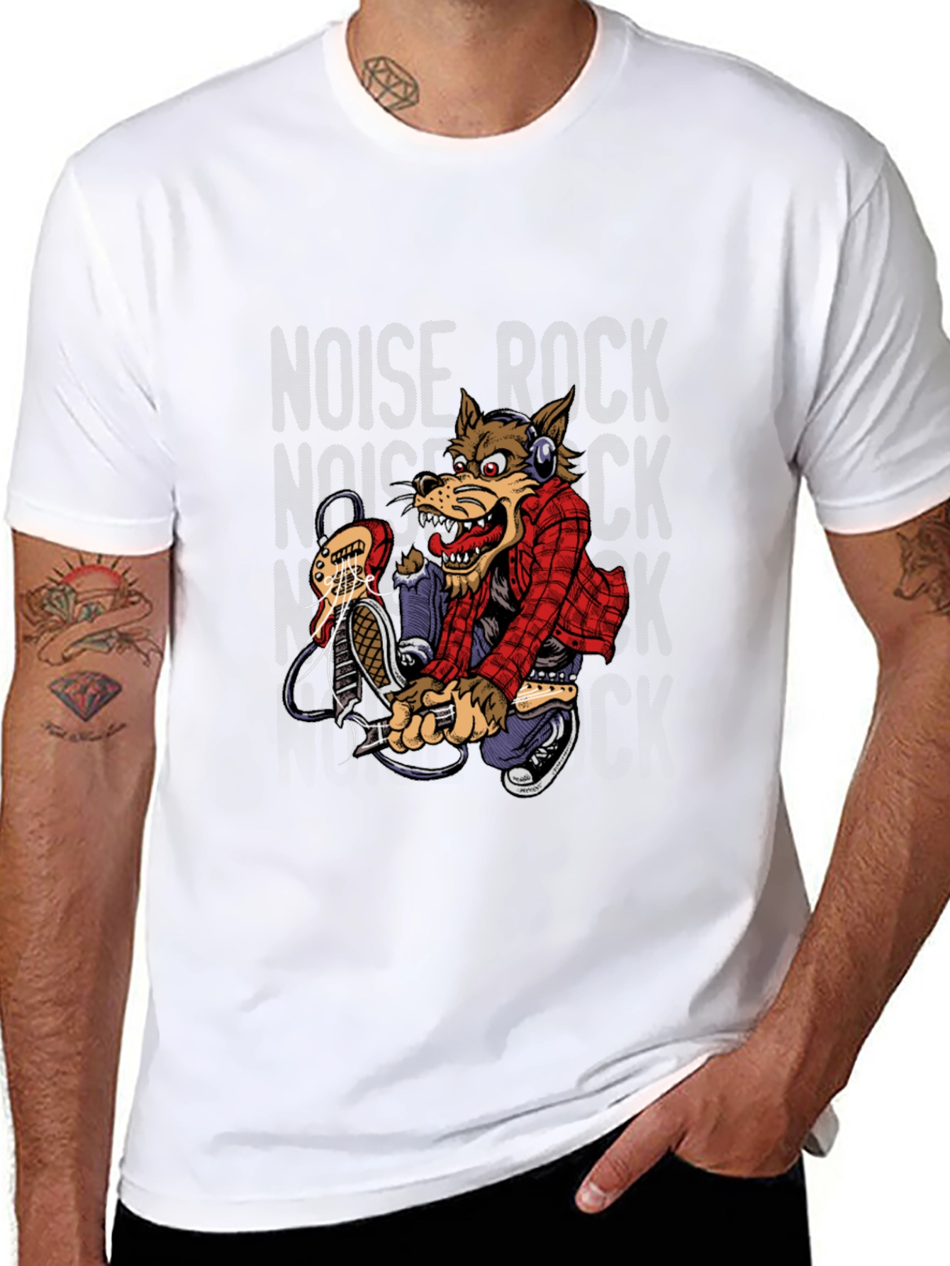 Noise Rock Wolf Graphic Tee