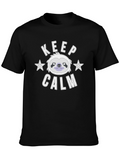 Keep Calm Sloth Graphic T-Shirt - Mens