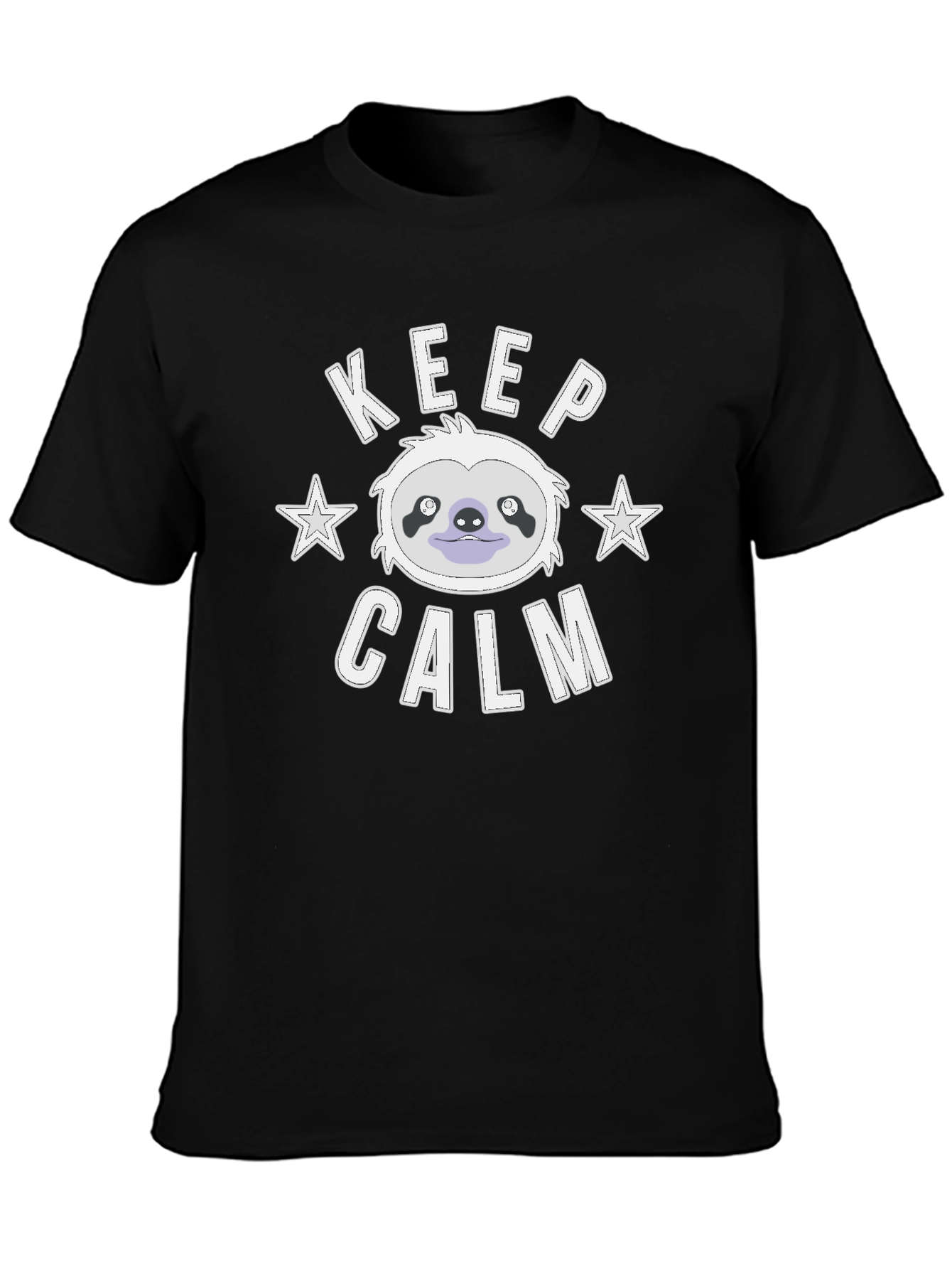 Keep Calm Sloth Graphic T-Shirt - Mens