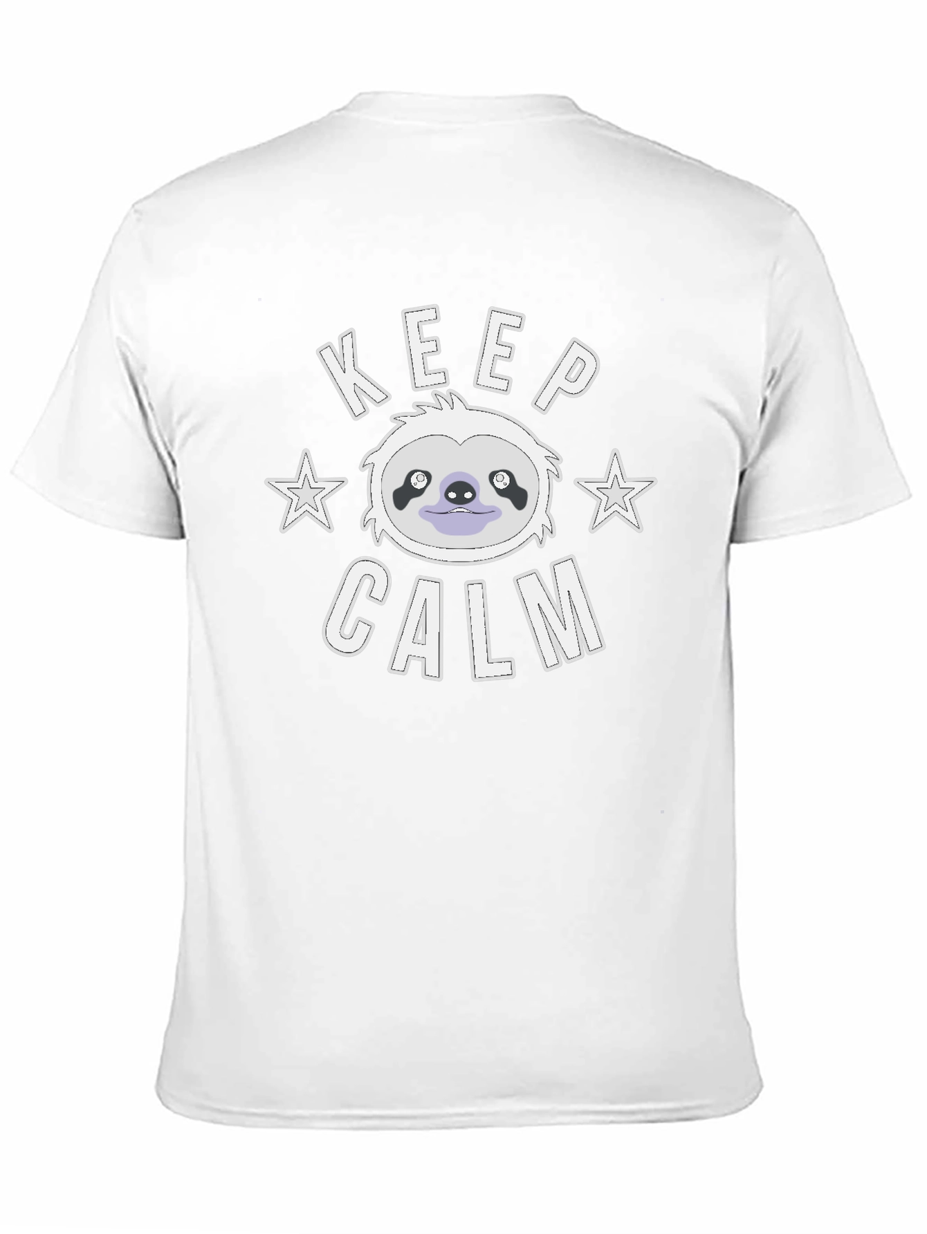 Keep Calm Sloth Graphic T-Shirt - Mens