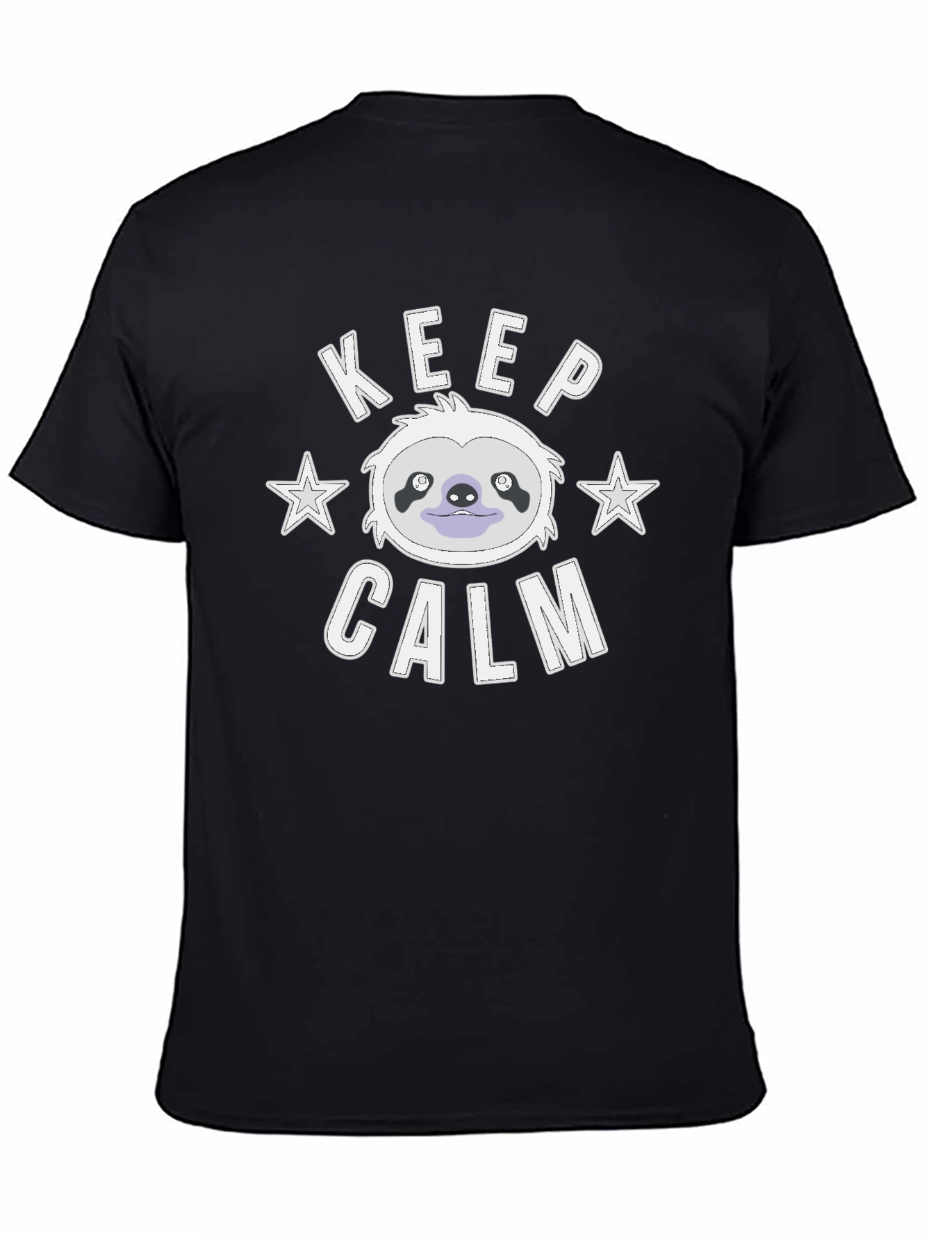 Keep Calm Sloth Graphic T-Shirt - Mens