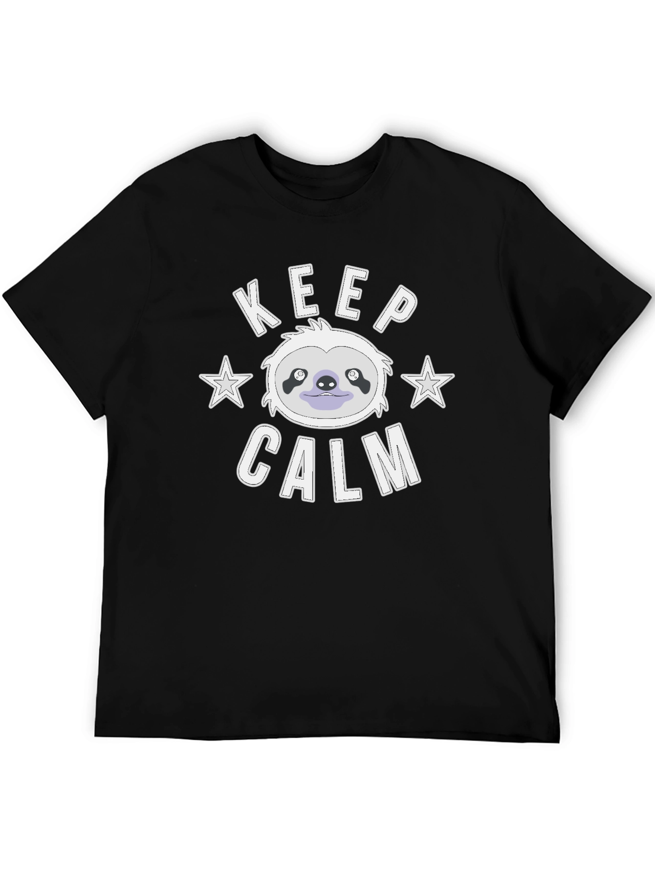 Keep Calm Sloth Graphic T-Shirt - Mens