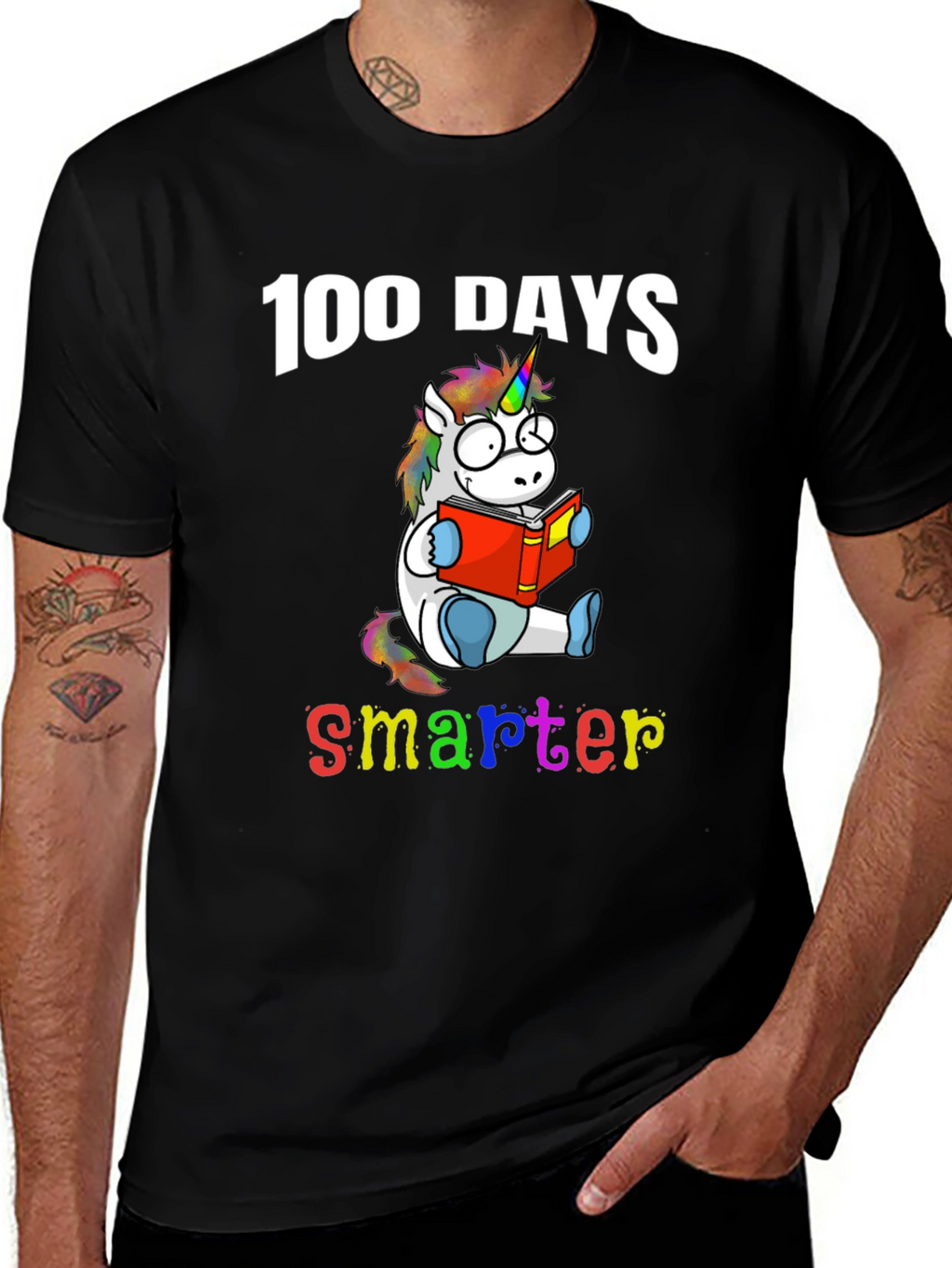 100 Days Smarter Unicorn T-Shirt