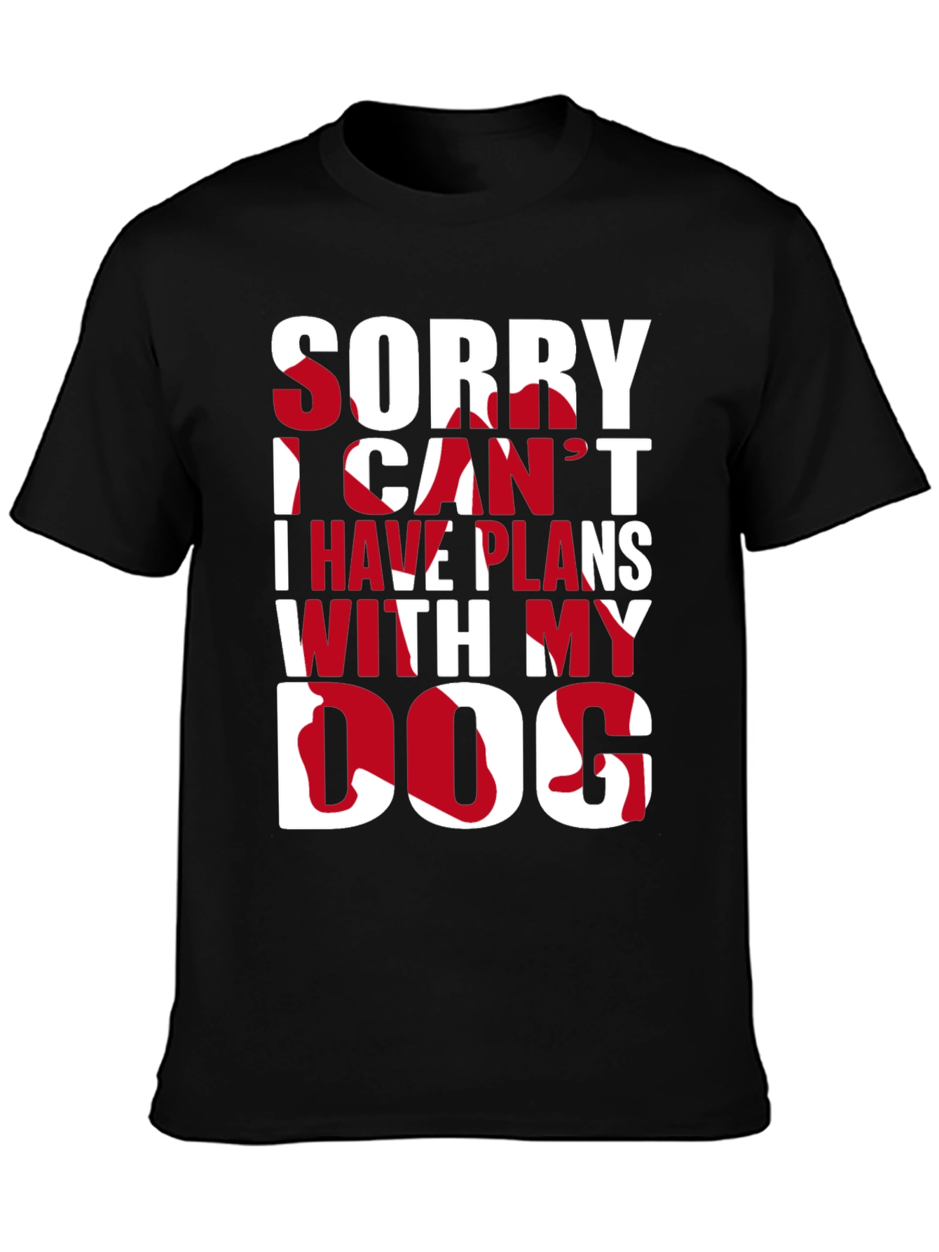 Sorry I Have Plans With My Dog Graphic Tee