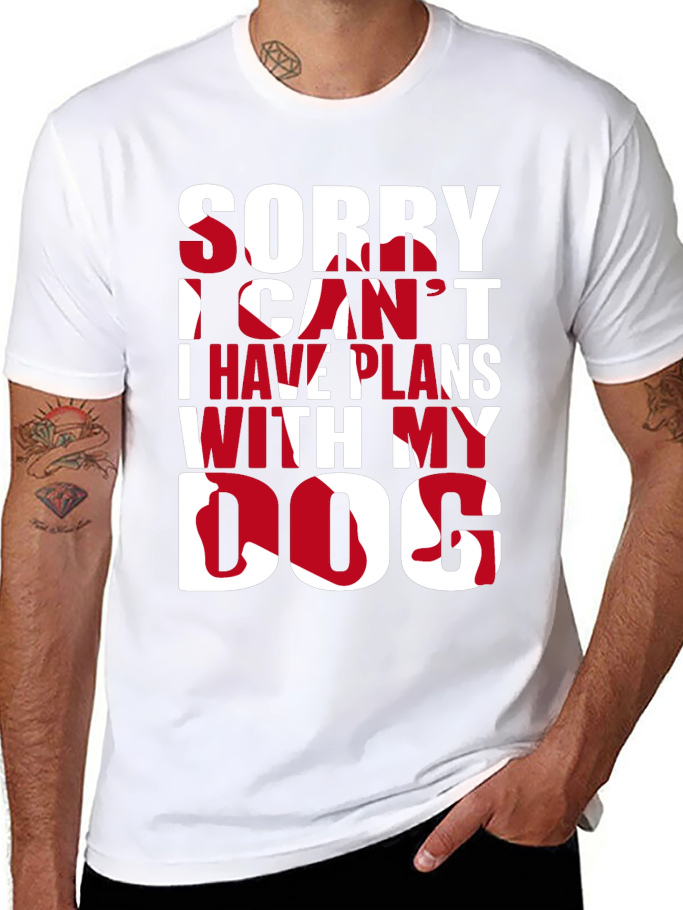 Sorry I Have Plans With My Dog Graphic Tee