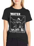 Water Aerobics Black T-Shirt