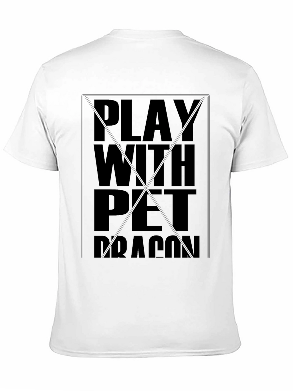 Play With Pet Dragon Black T-Shirt
