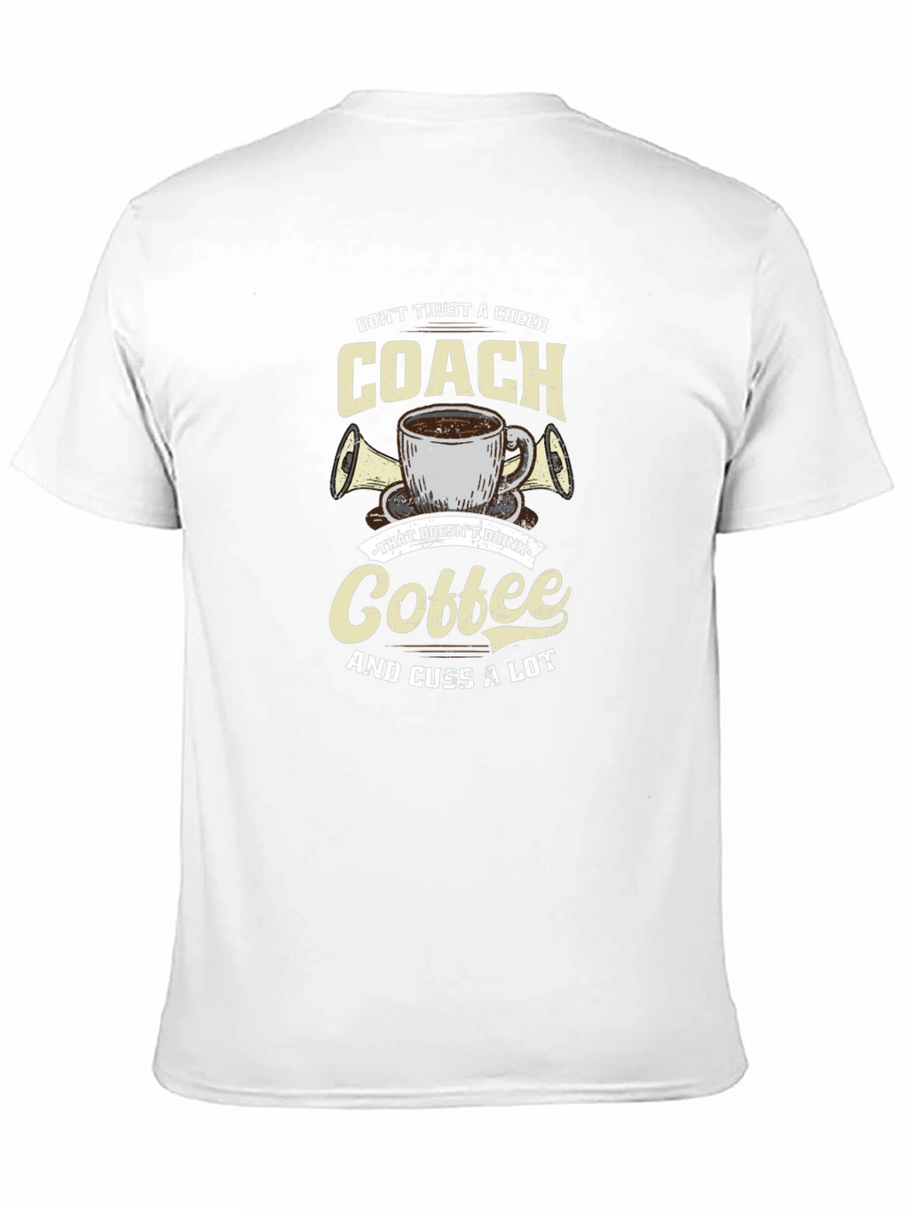 Cheer Coach Coffee Graphic T-Shirt