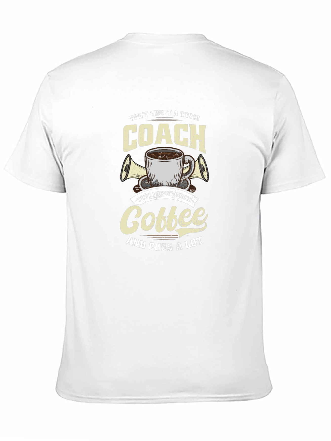 Cheer Coach Coffee Graphic T-Shirt