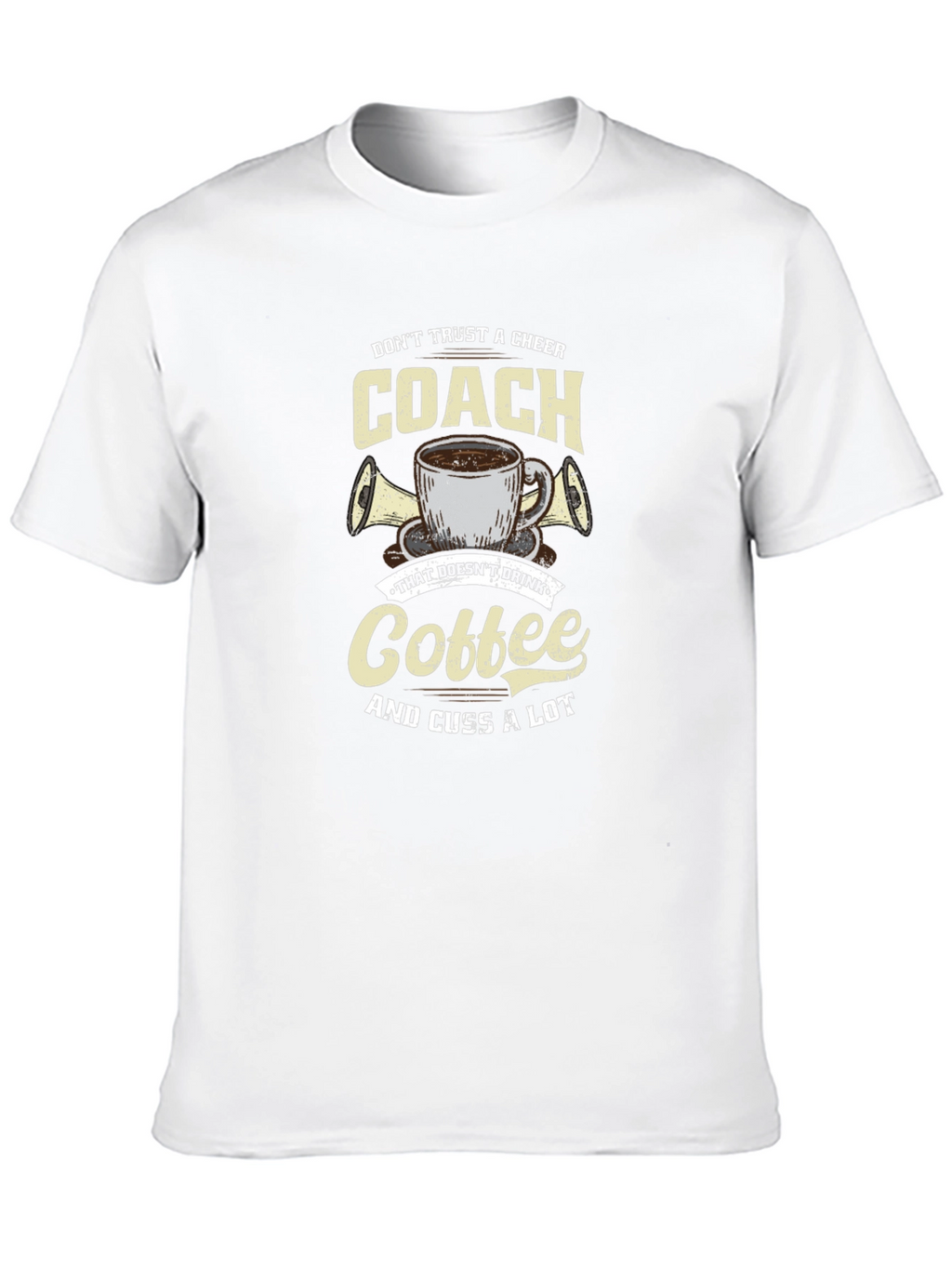 Cheer Coach Coffee Graphic T-Shirt