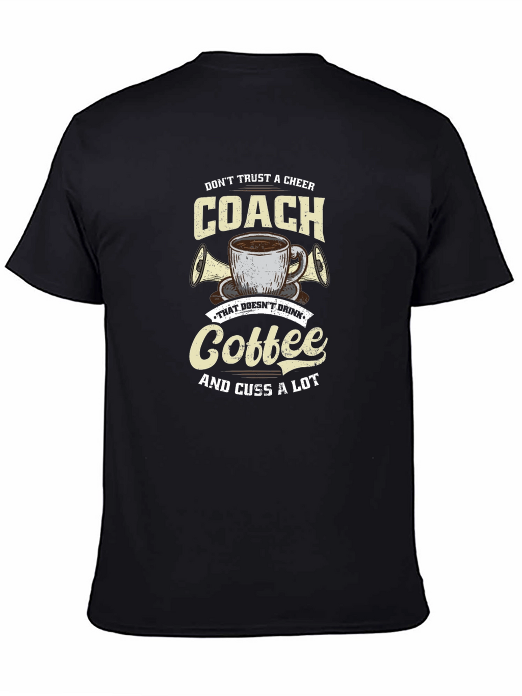 Cheer Coach Coffee Graphic T-Shirt