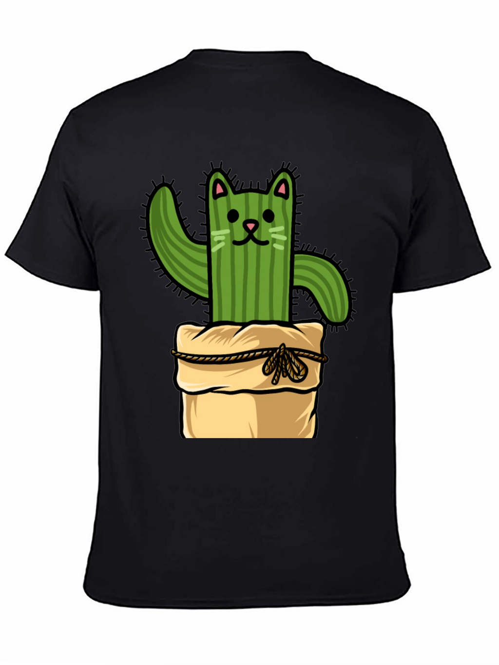 Cactus Cat T-Shirt - Whimsical Graphic Tee